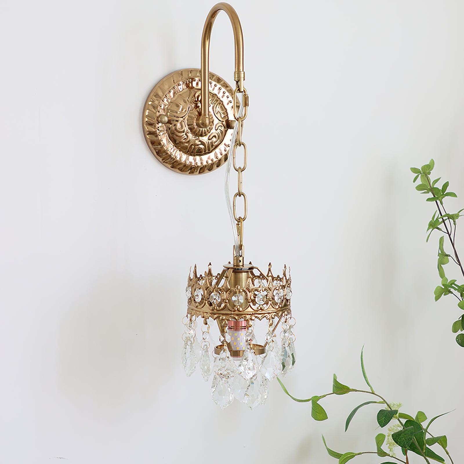 Ivmarila Nordic Art Crown Crystal Sconce Wall lamp - Letslighting