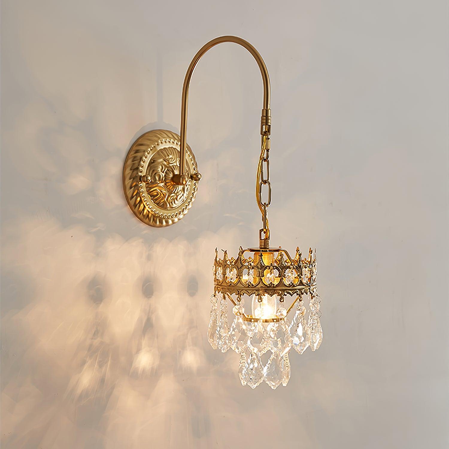 Ivmarila Nordic Art Crown Crystal Sconce Wall lamp - Letslighting