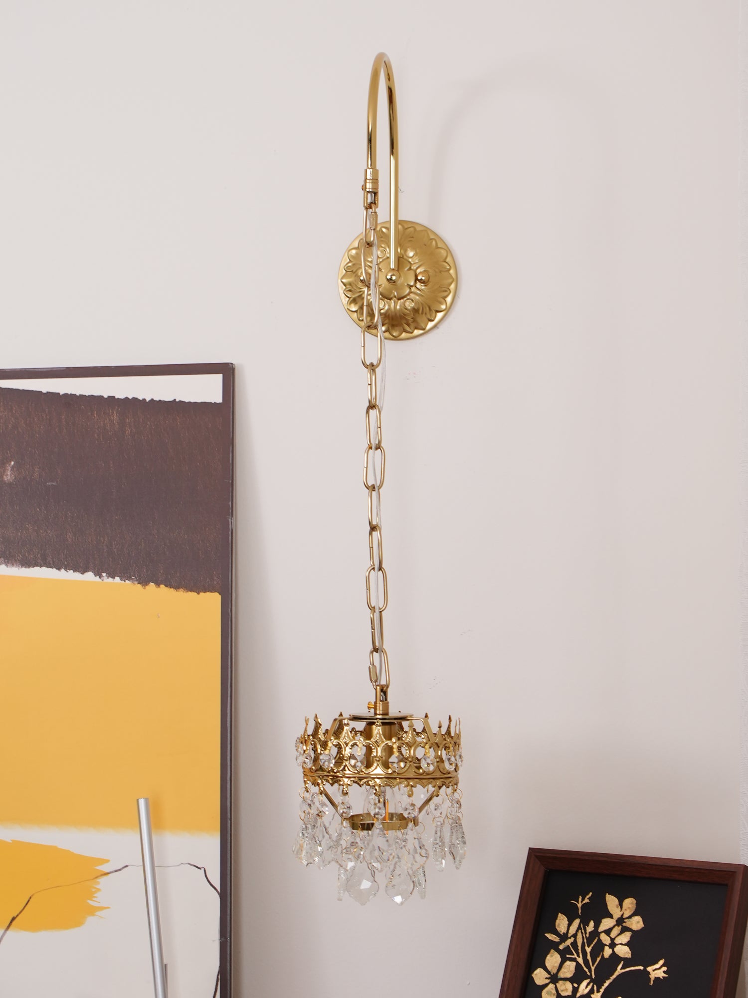 Ivmarila Nordic Art Crown Crystal Sconce Wall lamp - Letslighting