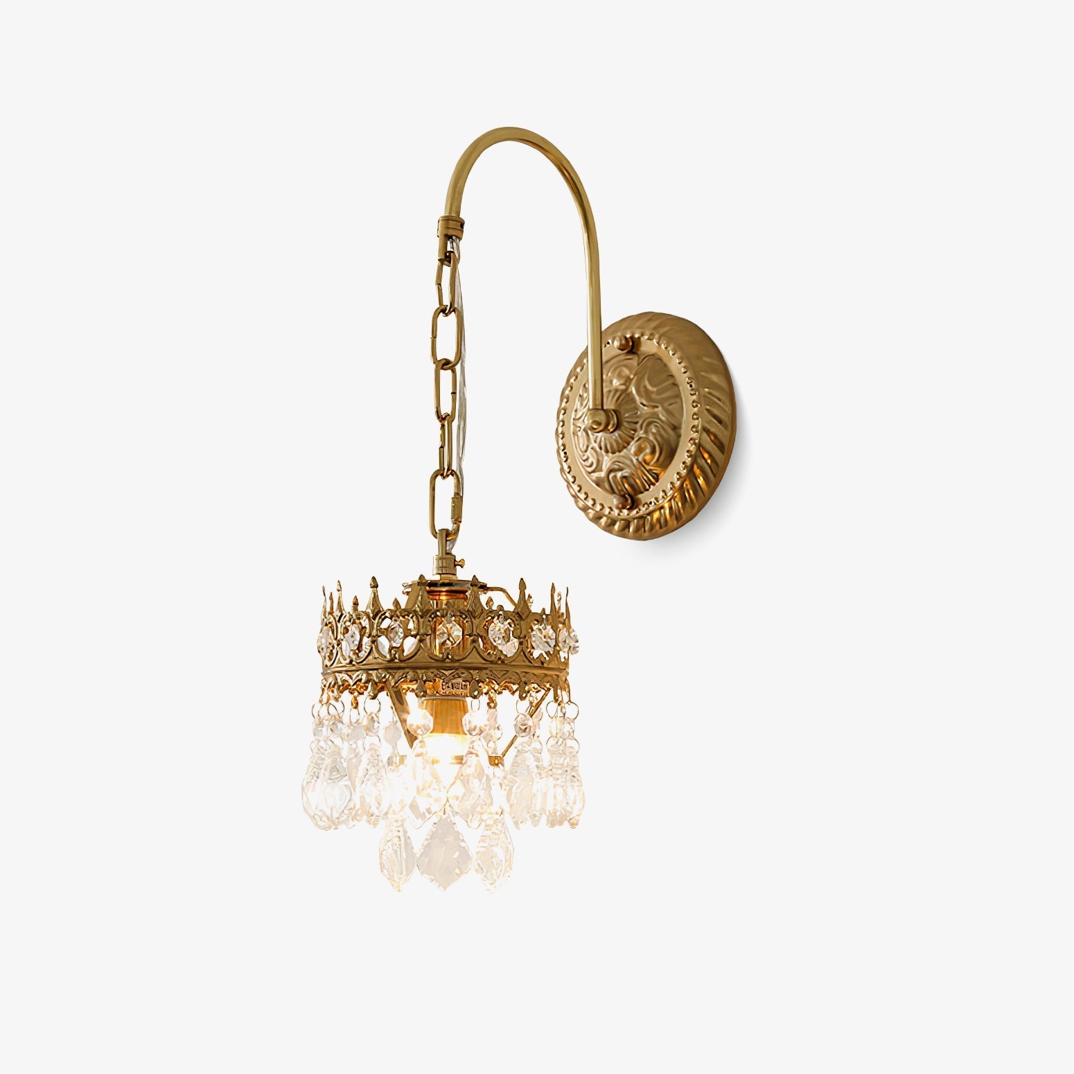 Ivmarila Nordic Art Crown Crystal Sconce Wall lamp - Letslighting