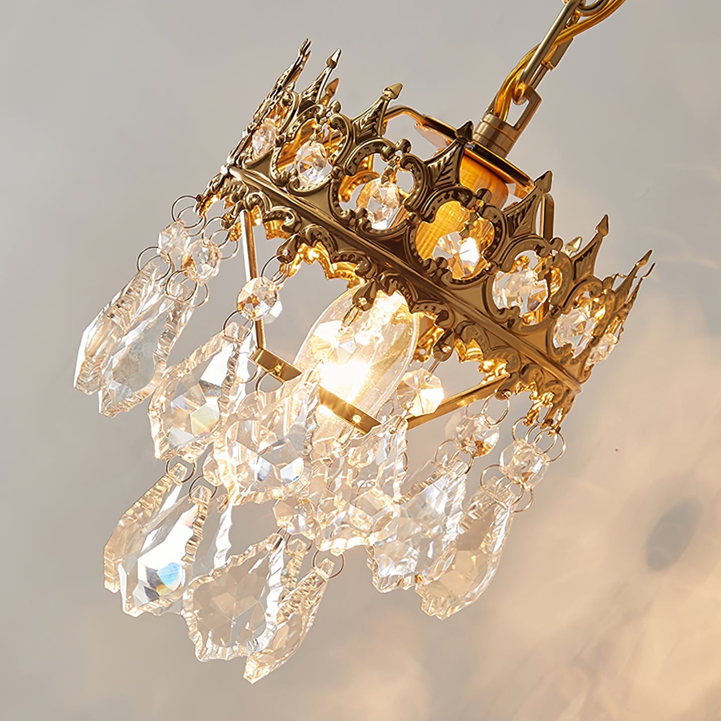 Ivmarila Nordic Art Crown Crystal Sconce Wall lamp - Letslighting