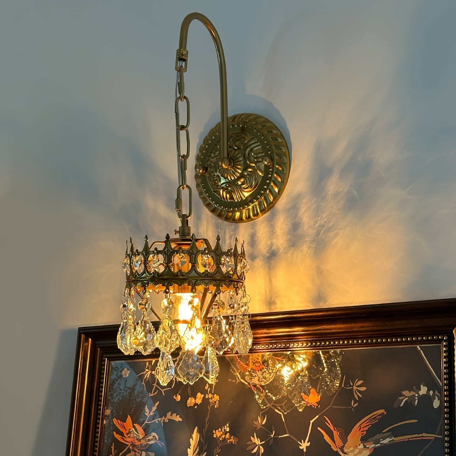 Ivmarila Nordic Art Crown Crystal Sconce Wall lamp - Letslighting