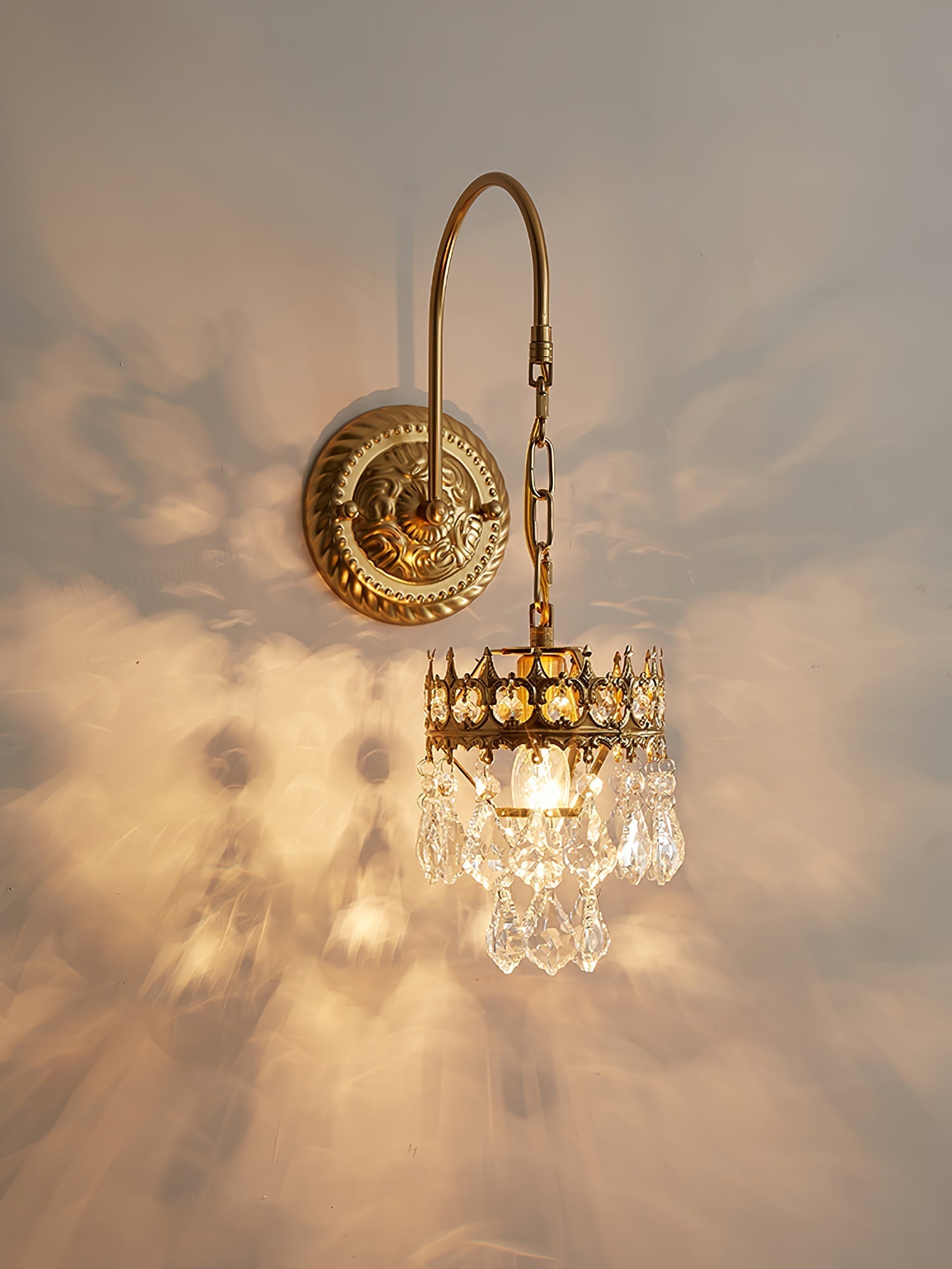 Ivmarila Nordic Art Crown Crystal Sconce Wall lamp - Letslighting