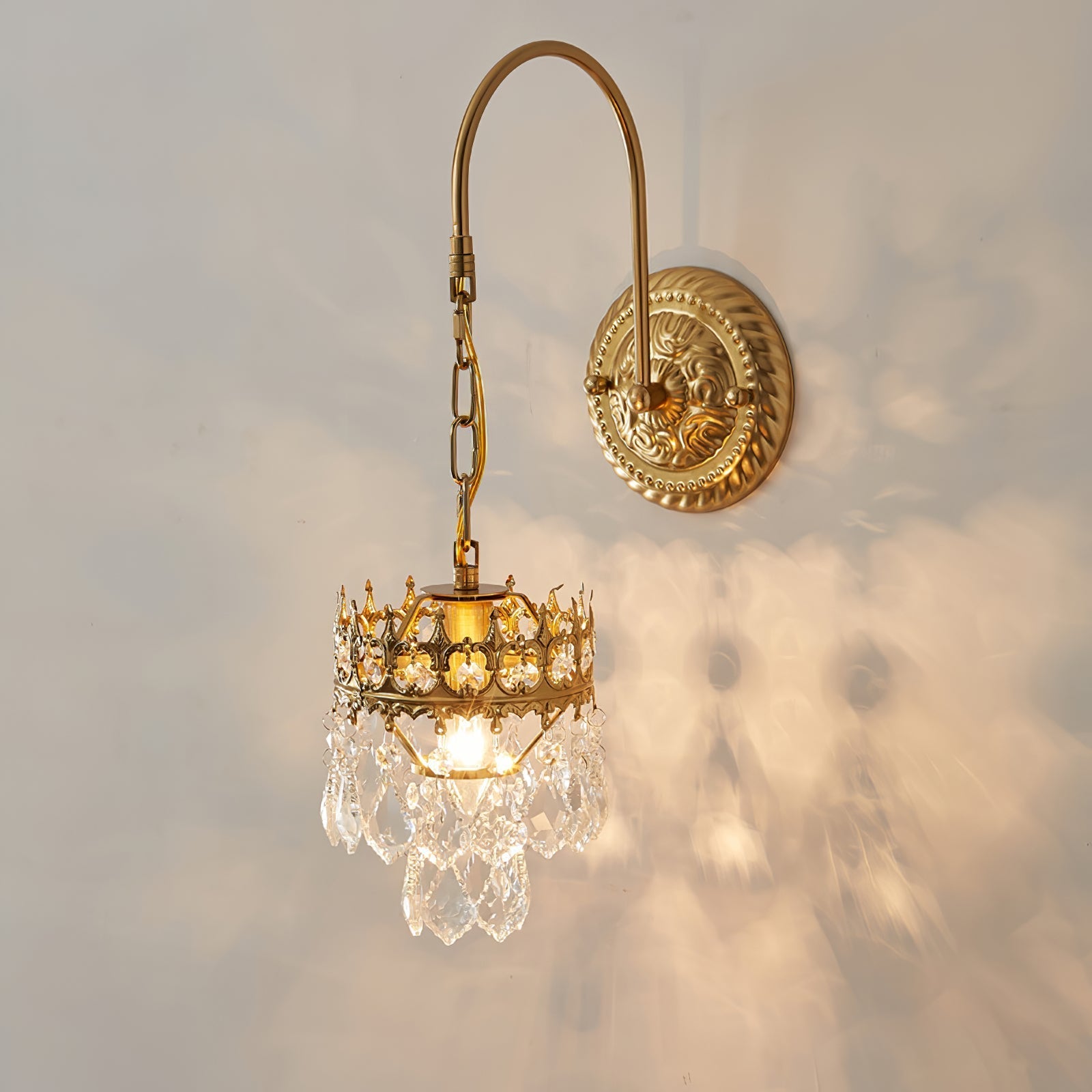 Ivmarila Nordic Art Crown Crystal Sconce Wall lamp - Letslighting