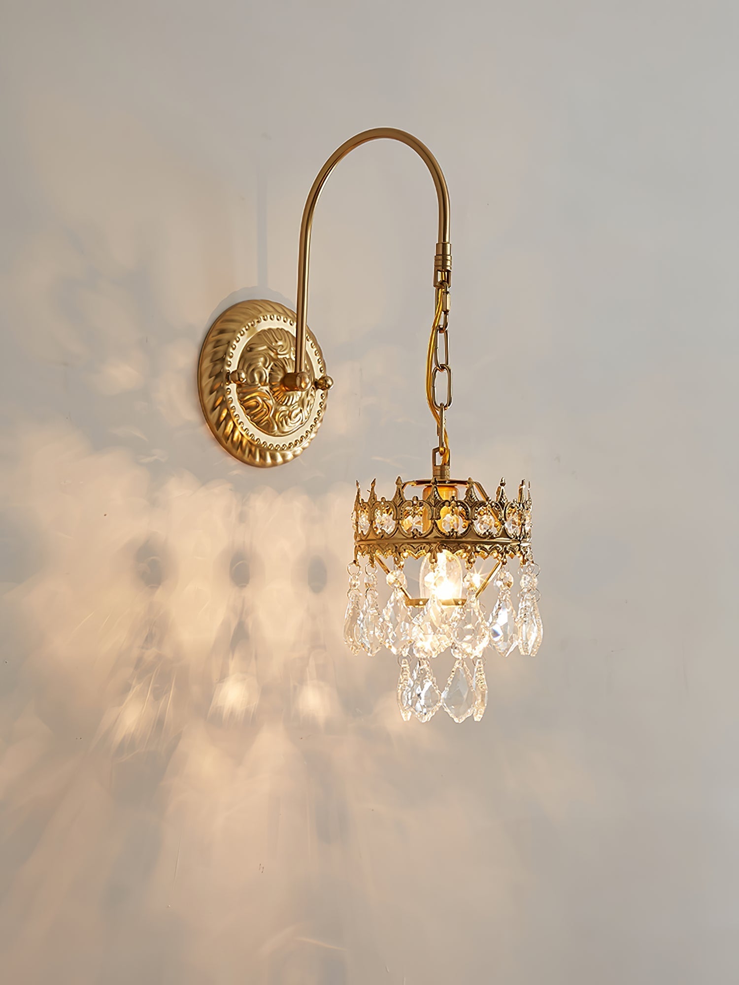 Ivmarila Nordic Art Crown Crystal Sconce Wall lamp - Letslighting