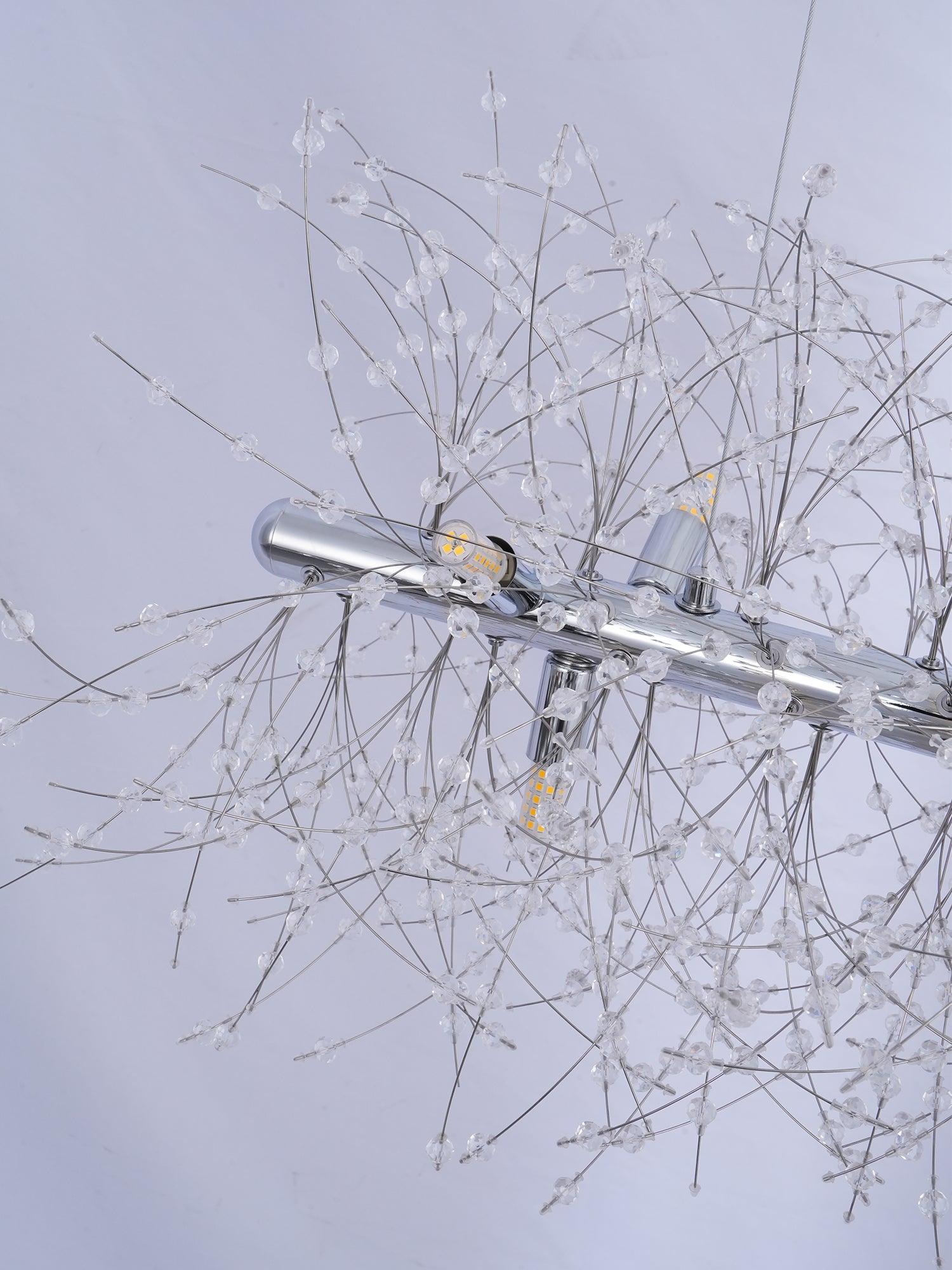 Lustra Chandelier Crystal Dandelion with Crystals - Letslighting