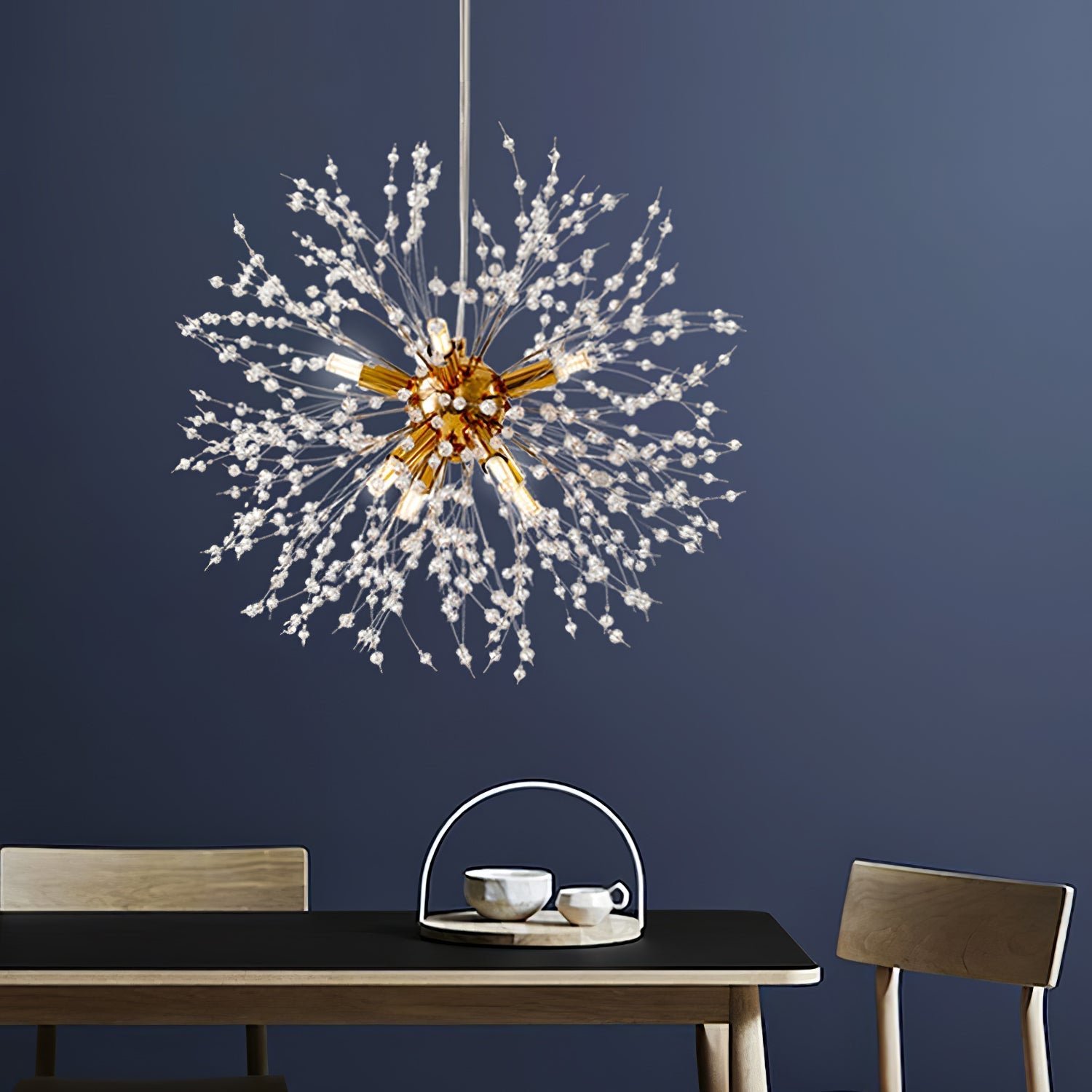 Lustra Chandelier Crystal Dandelion with Crystals - Letslighting