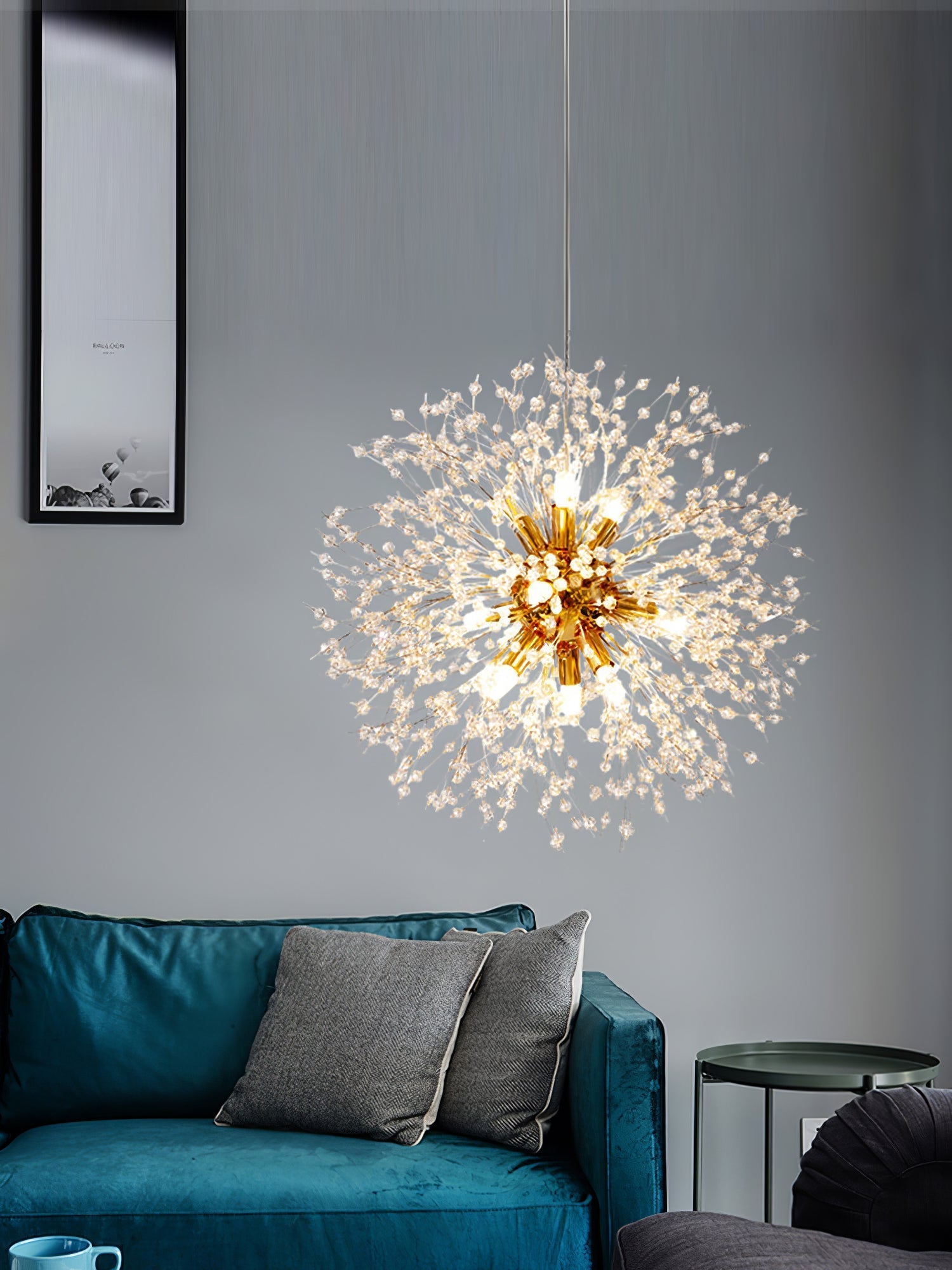 Lustra Chandelier Crystal Dandelion with Crystals - Letslighting