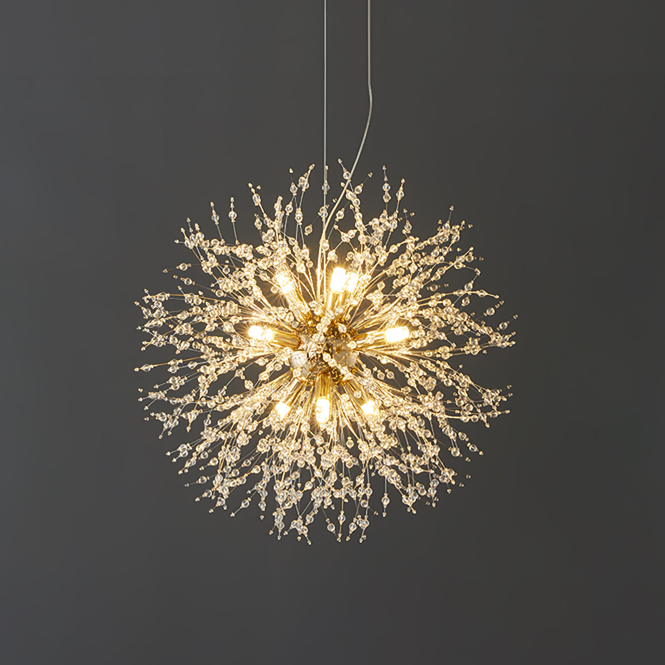 Lustra Chandelier Crystal Dandelion with Crystals - Letslighting