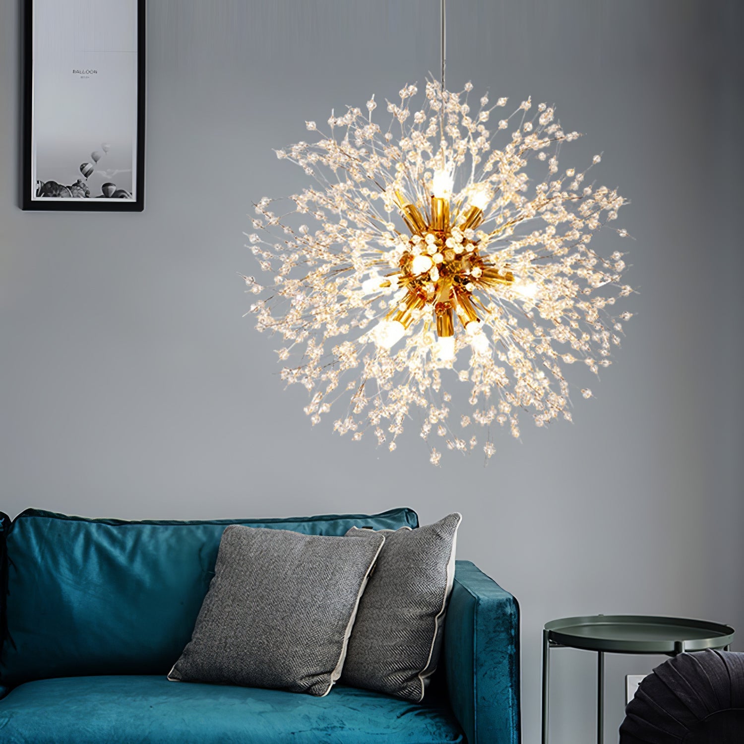 Lustra Chandelier Crystal Dandelion with Crystals - Letslighting