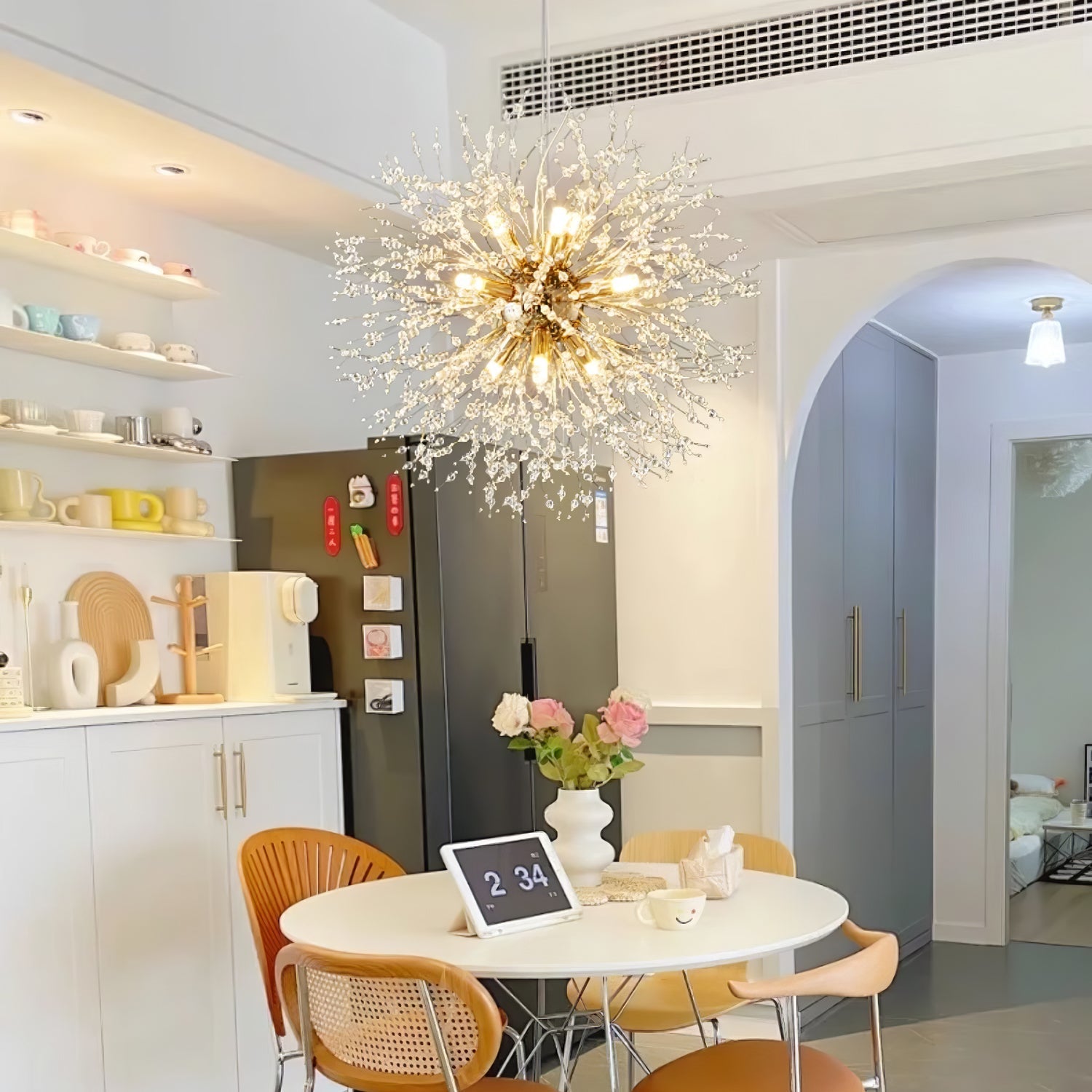 Lustra Chandelier Crystal Dandelion with Crystals - Letslighting