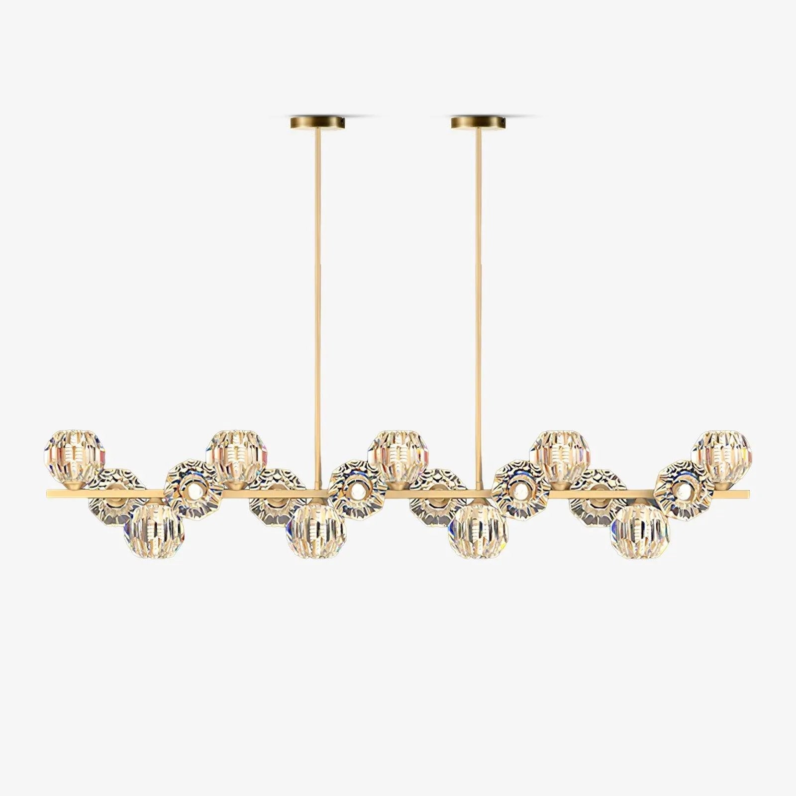 Vavynor Postmodern Luxury Ball Brass Crystal Glass Chandelier - Letslighting