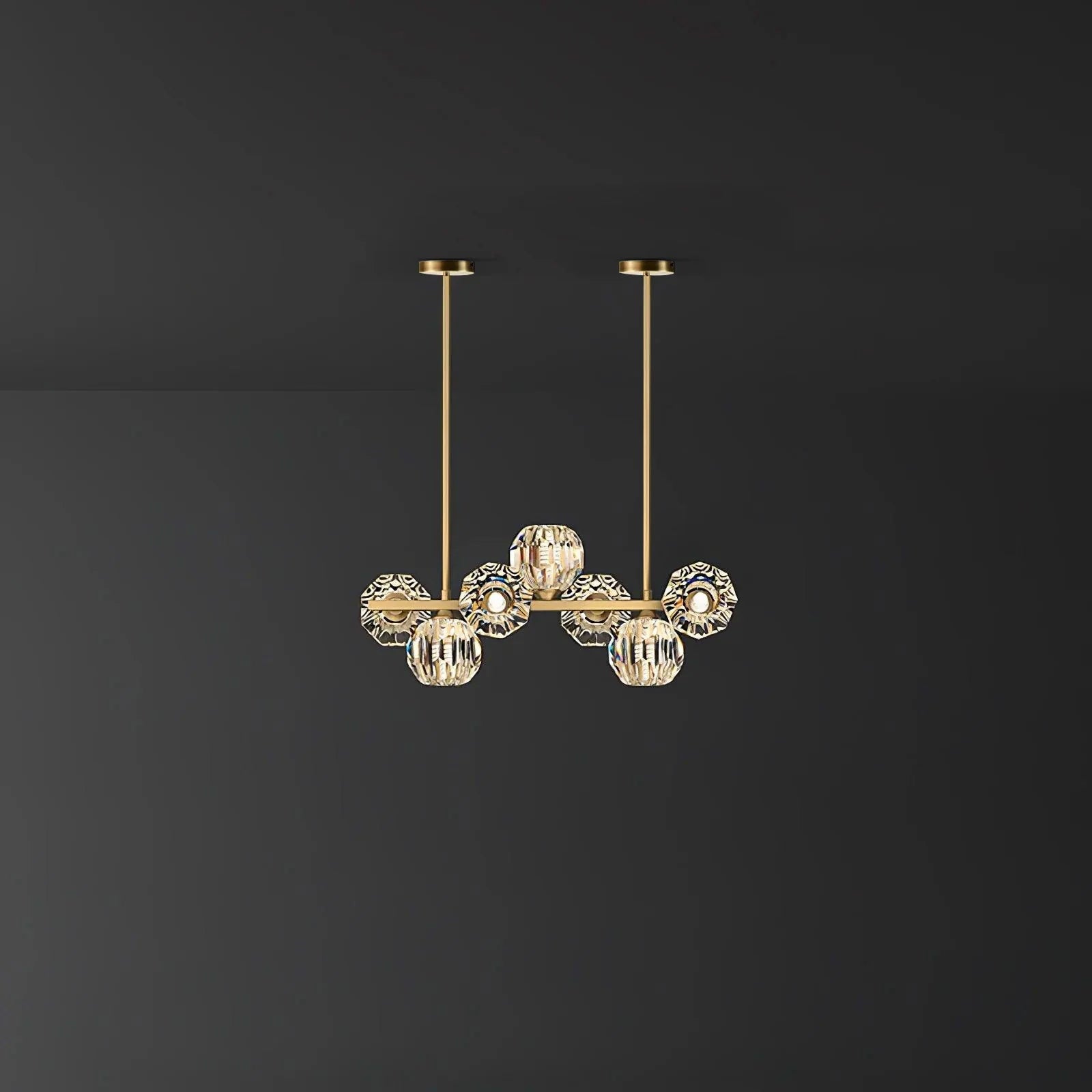 Vavynor Postmodern Luxury Ball Brass Crystal Glass Chandelier - Letslighting
