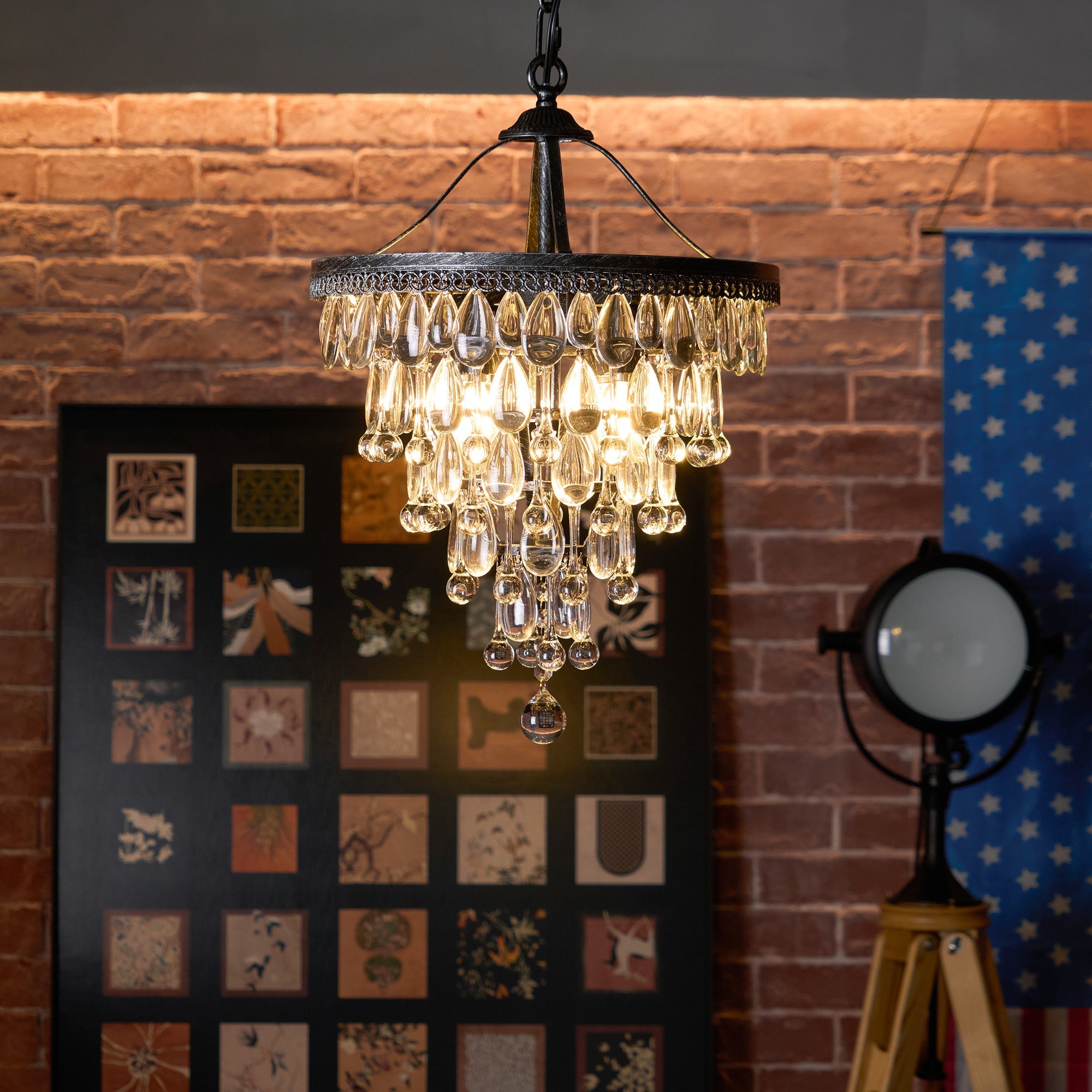 Blink Unique Inverted Pyramid Crystal Chandelier - Letslighting