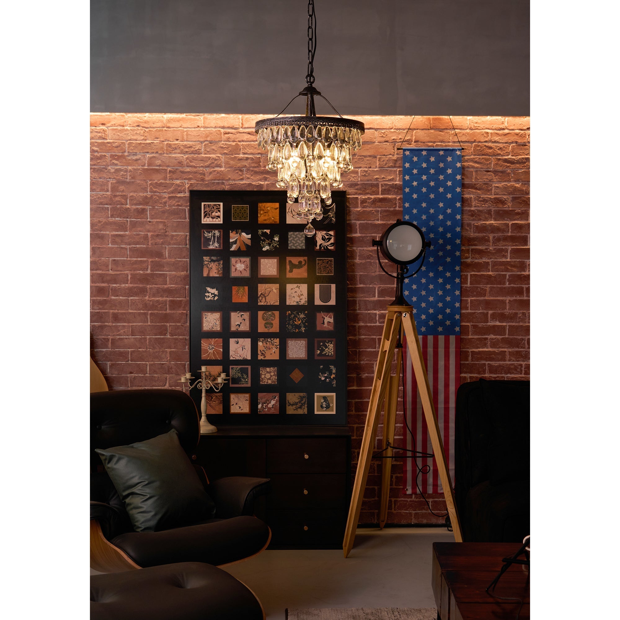 Blink Unique Inverted Pyramid Crystal Chandelier - Letslighting