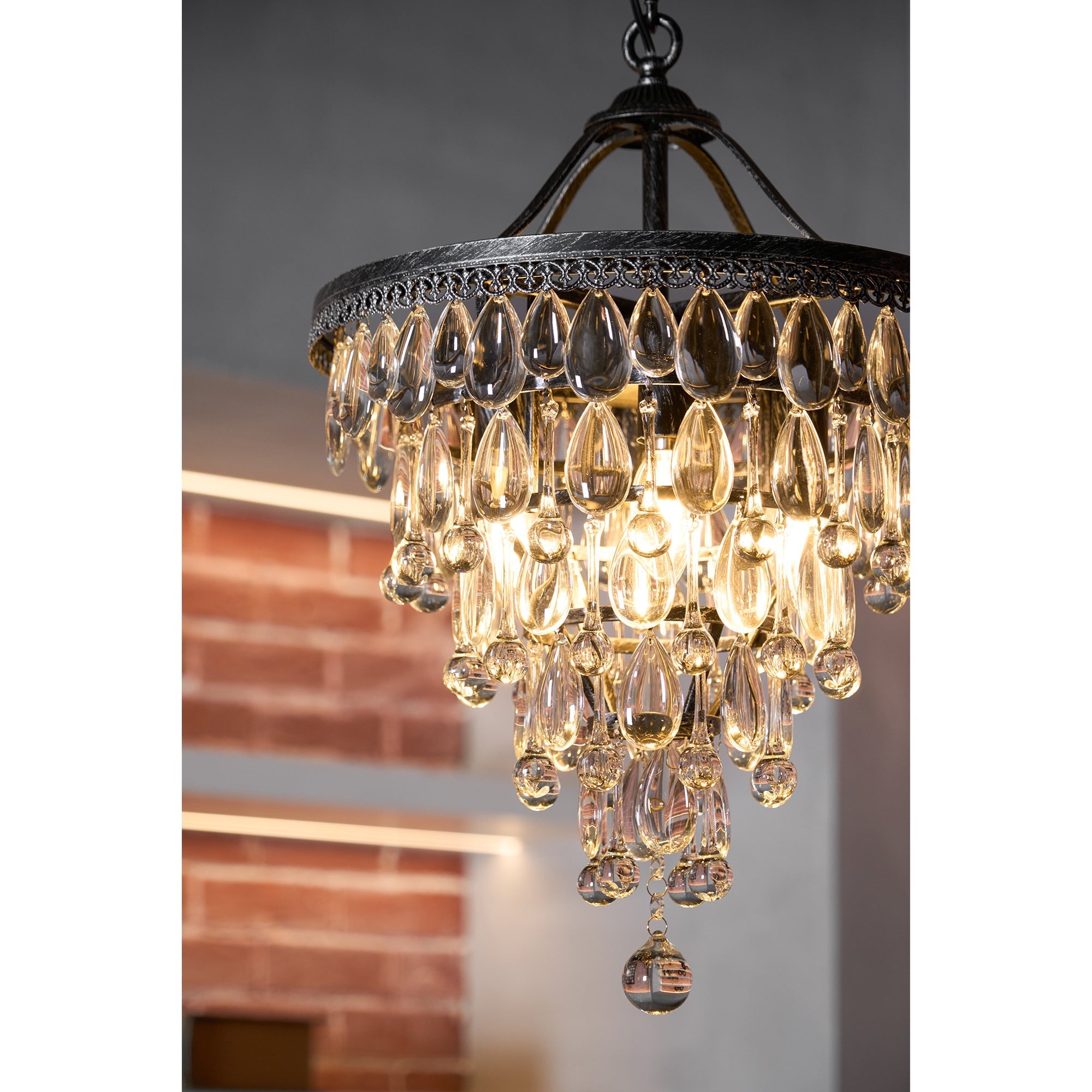 Blink Unique Inverted Pyramid Crystal Chandelier - Letslighting