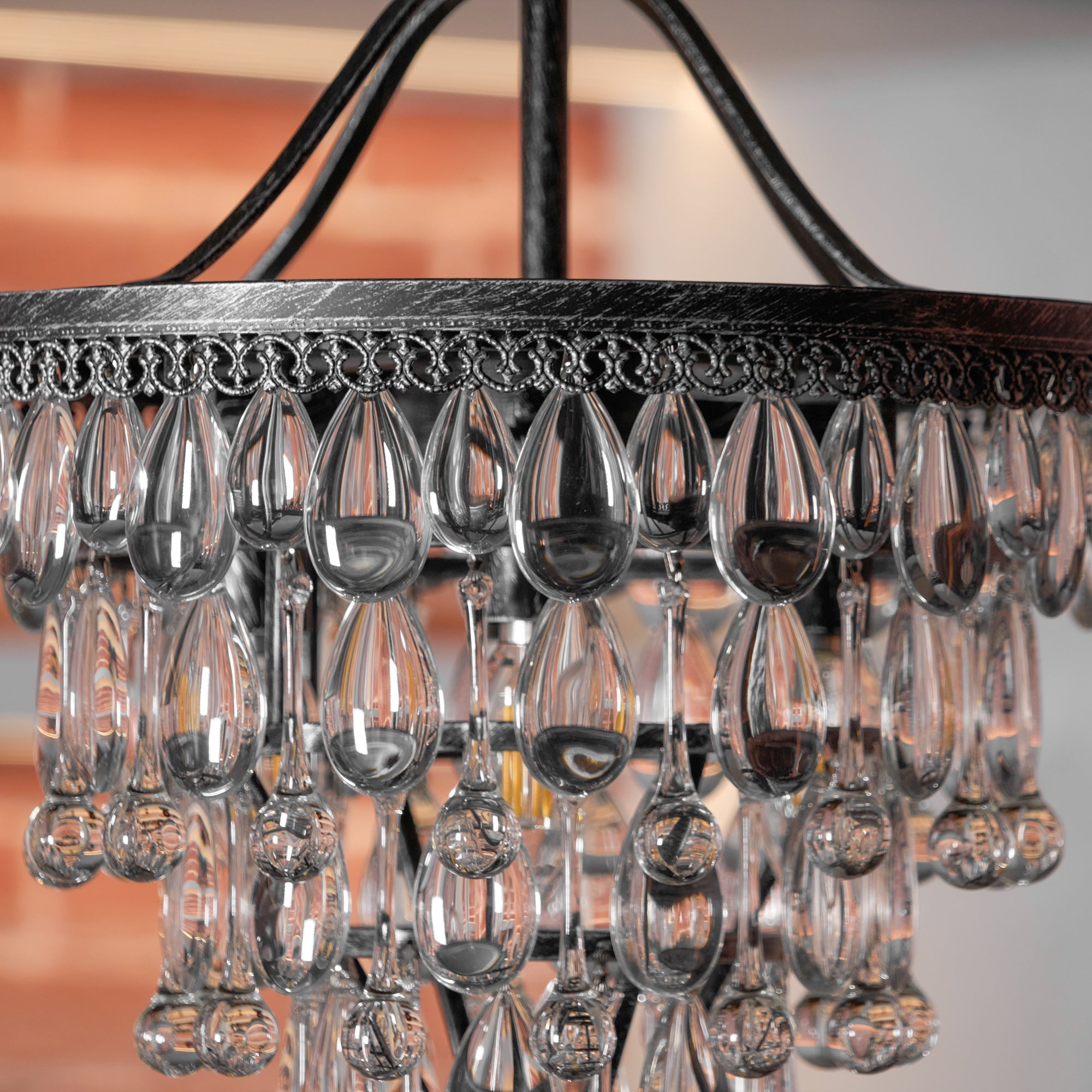 Blink Unique Inverted Pyramid Crystal Chandelier - Letslighting