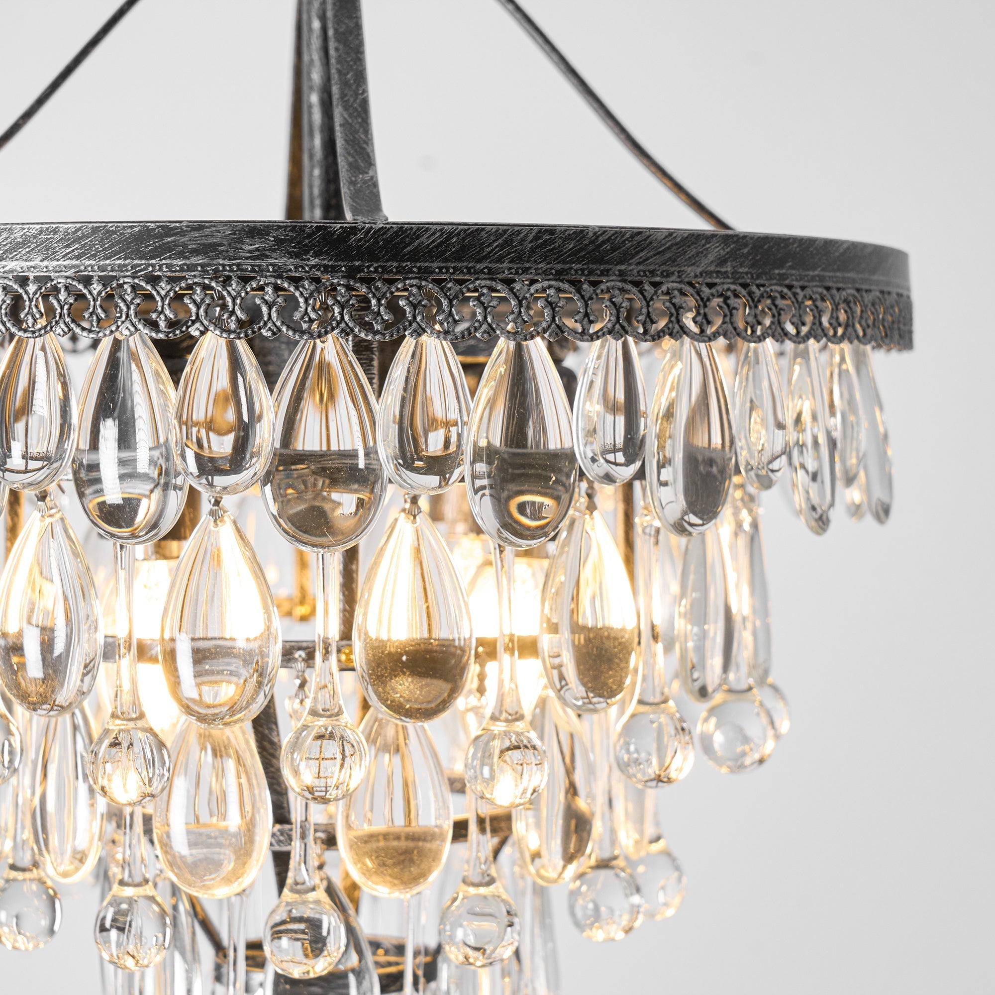Blink Unique Inverted Pyramid Crystal Chandelier - Letslighting