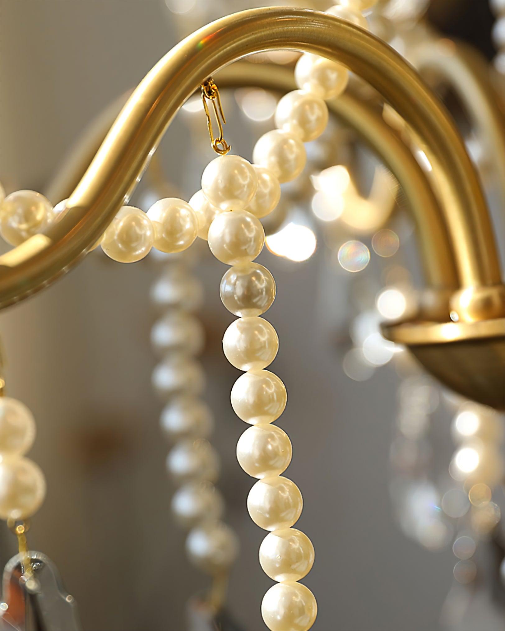Lustra Chandelier Crystal Pearl - Letslighting