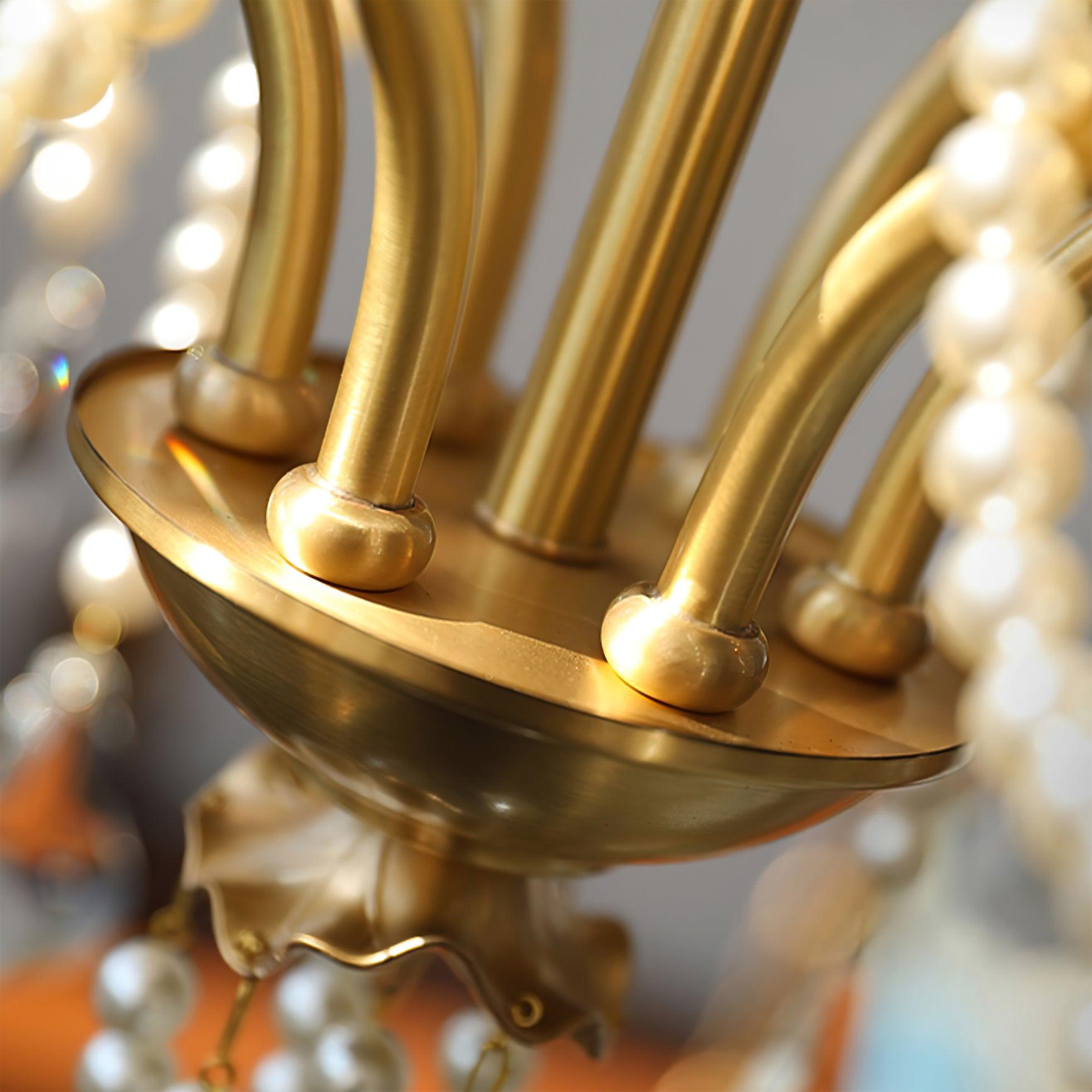 Lustra Chandelier Crystal Pearl - Letslighting
