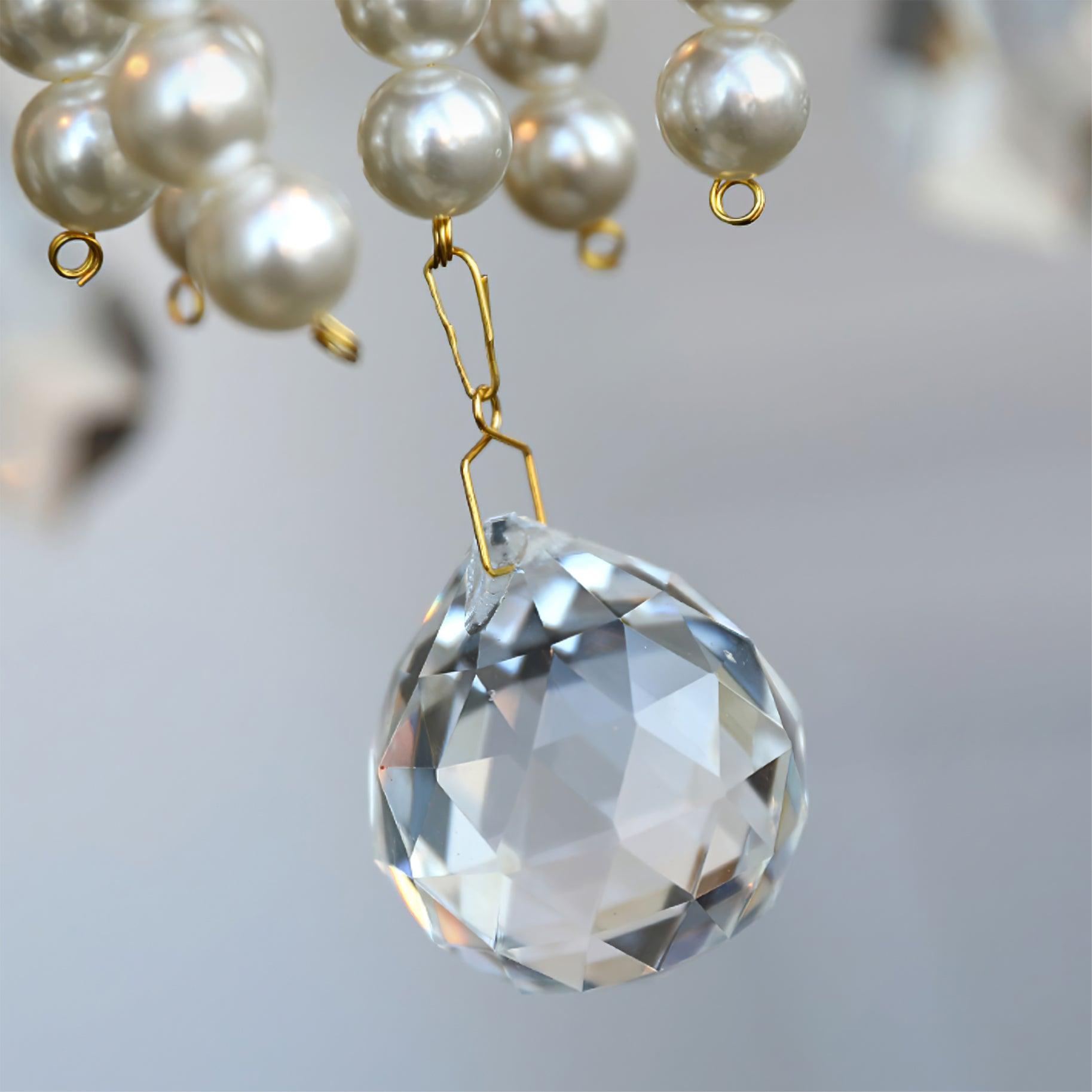 Lustra Chandelier Crystal Pearl - Letslighting