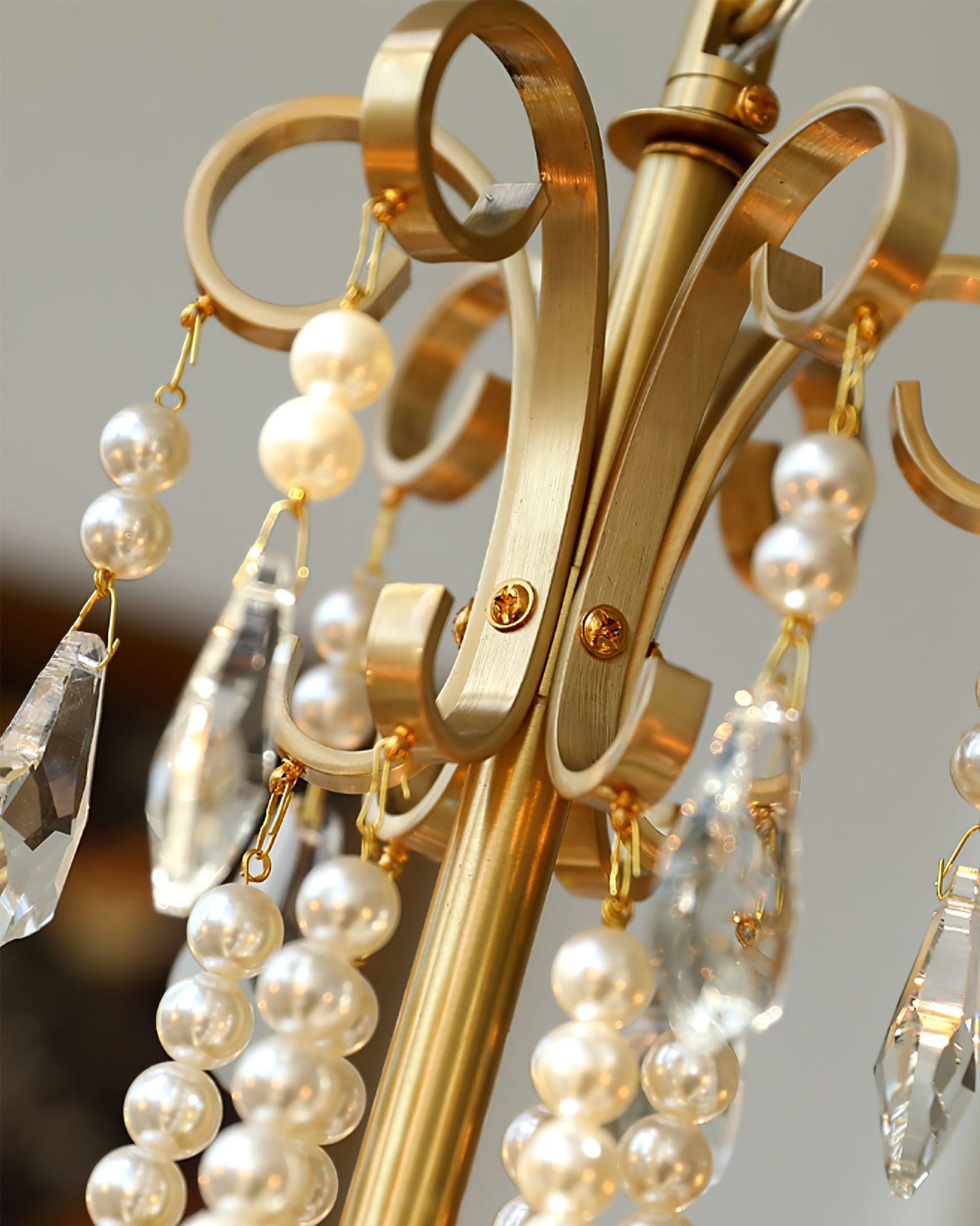 Lustra Chandelier Crystal Pearl - Letslighting