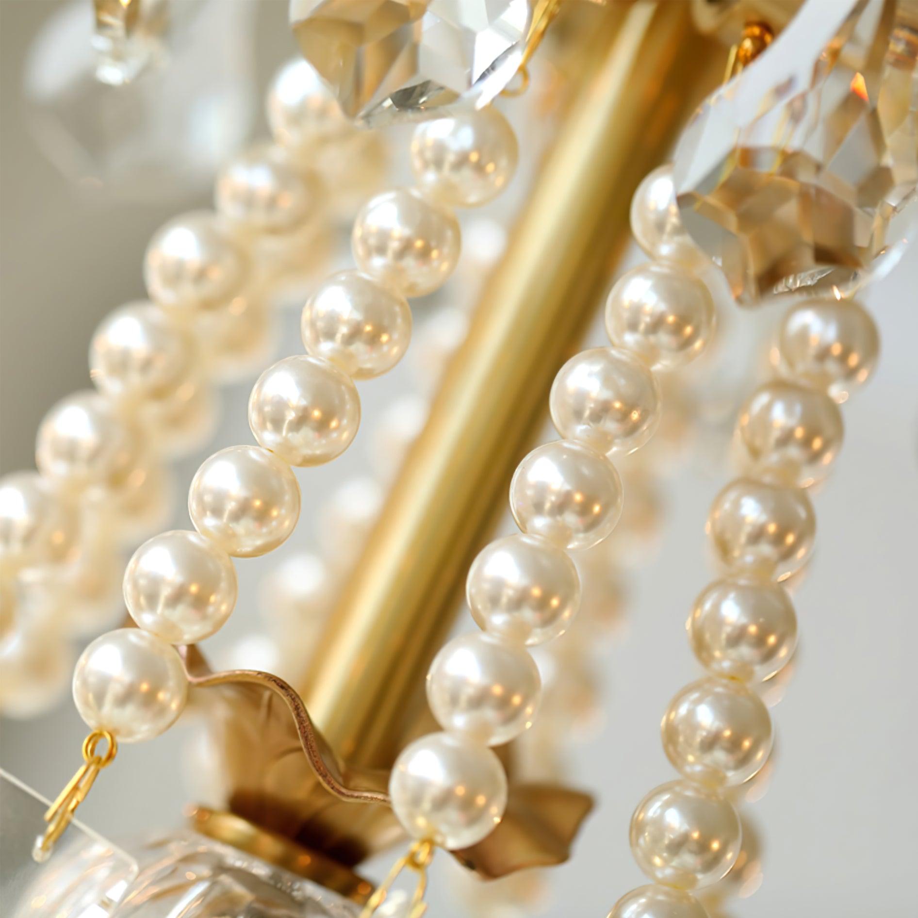 Lustra Chandelier Crystal Pearl - Letslighting