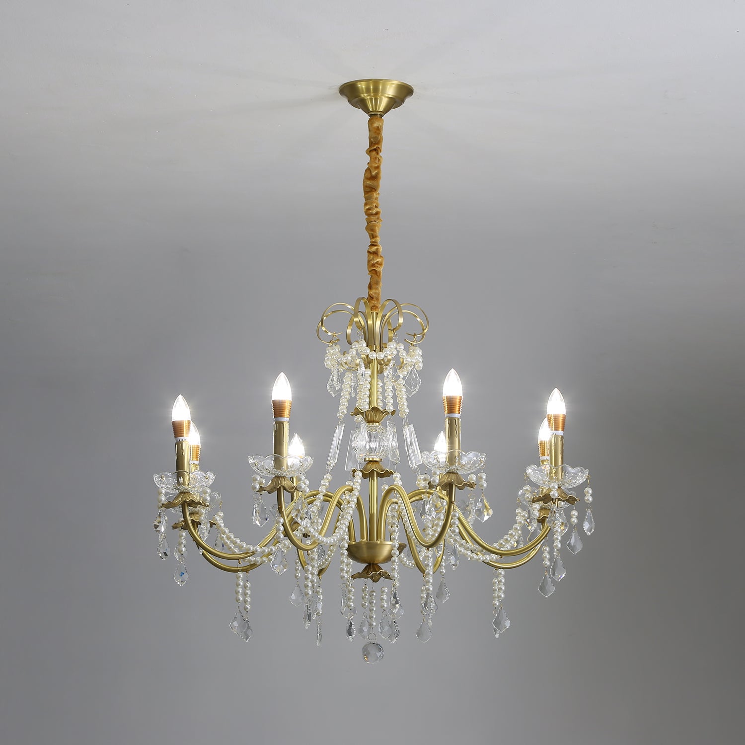 Lustra Chandelier Crystal Pearl - Letslighting
