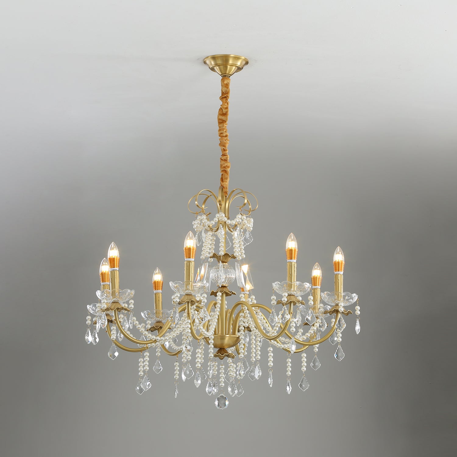 Lustra Chandelier Crystal Pearl - Letslighting