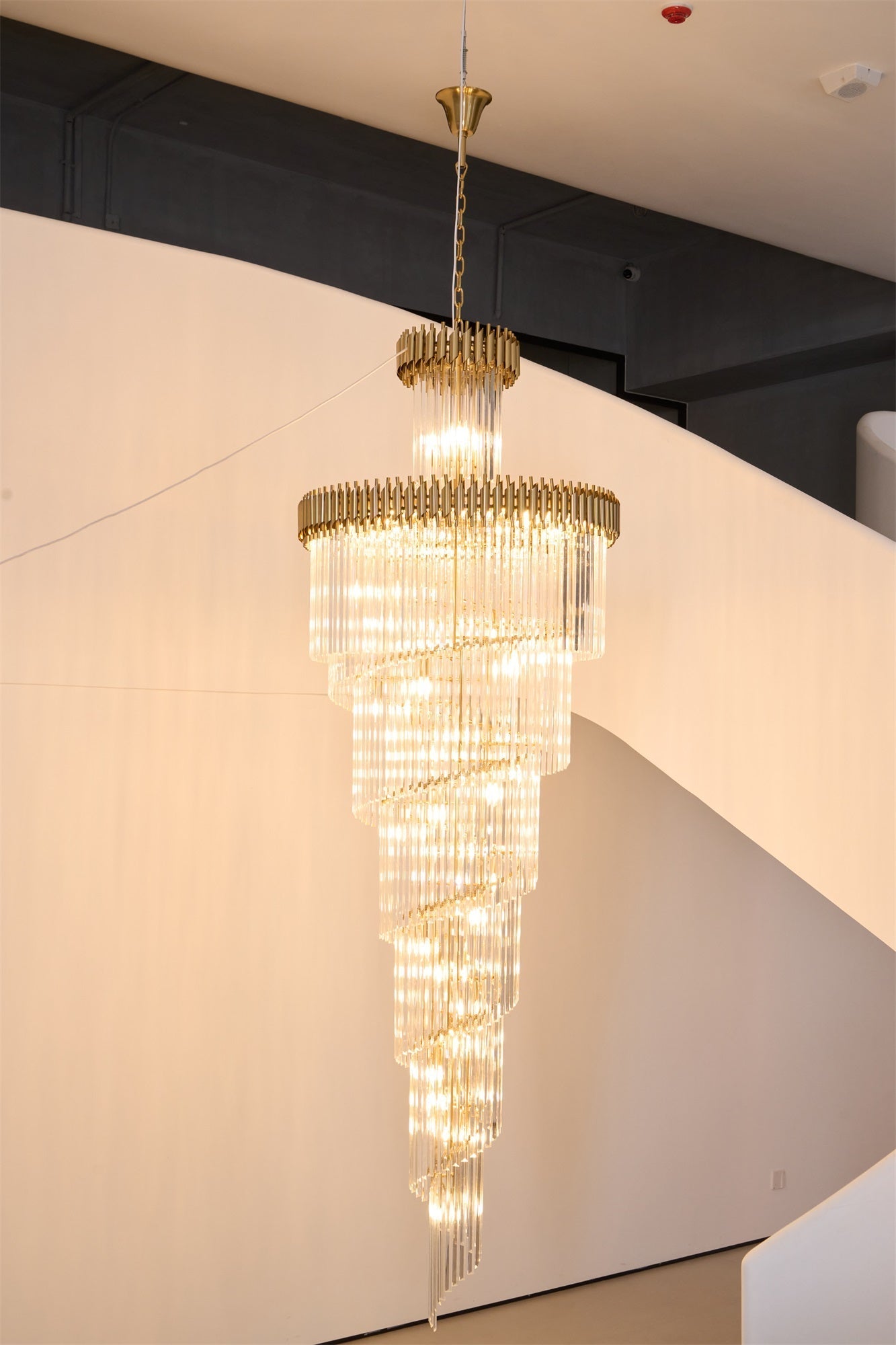 Eurmirila Crystal Spiral Chandelier - Letslighting