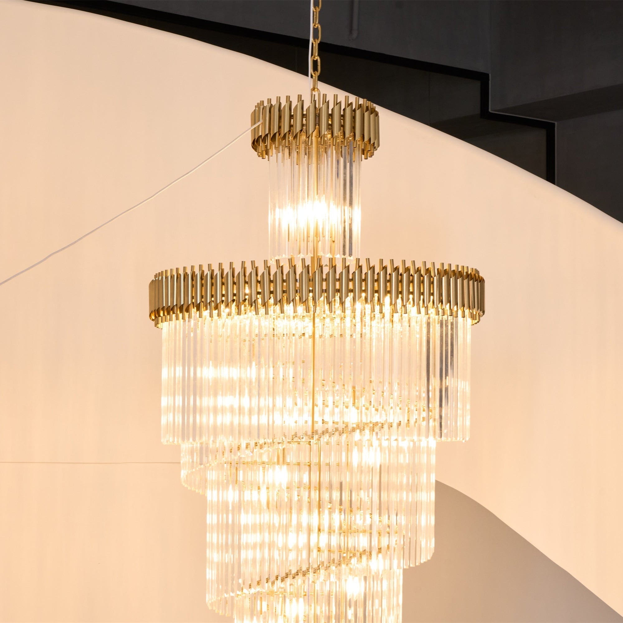 Eurmirila Crystal Spiral Chandelier - Letslighting