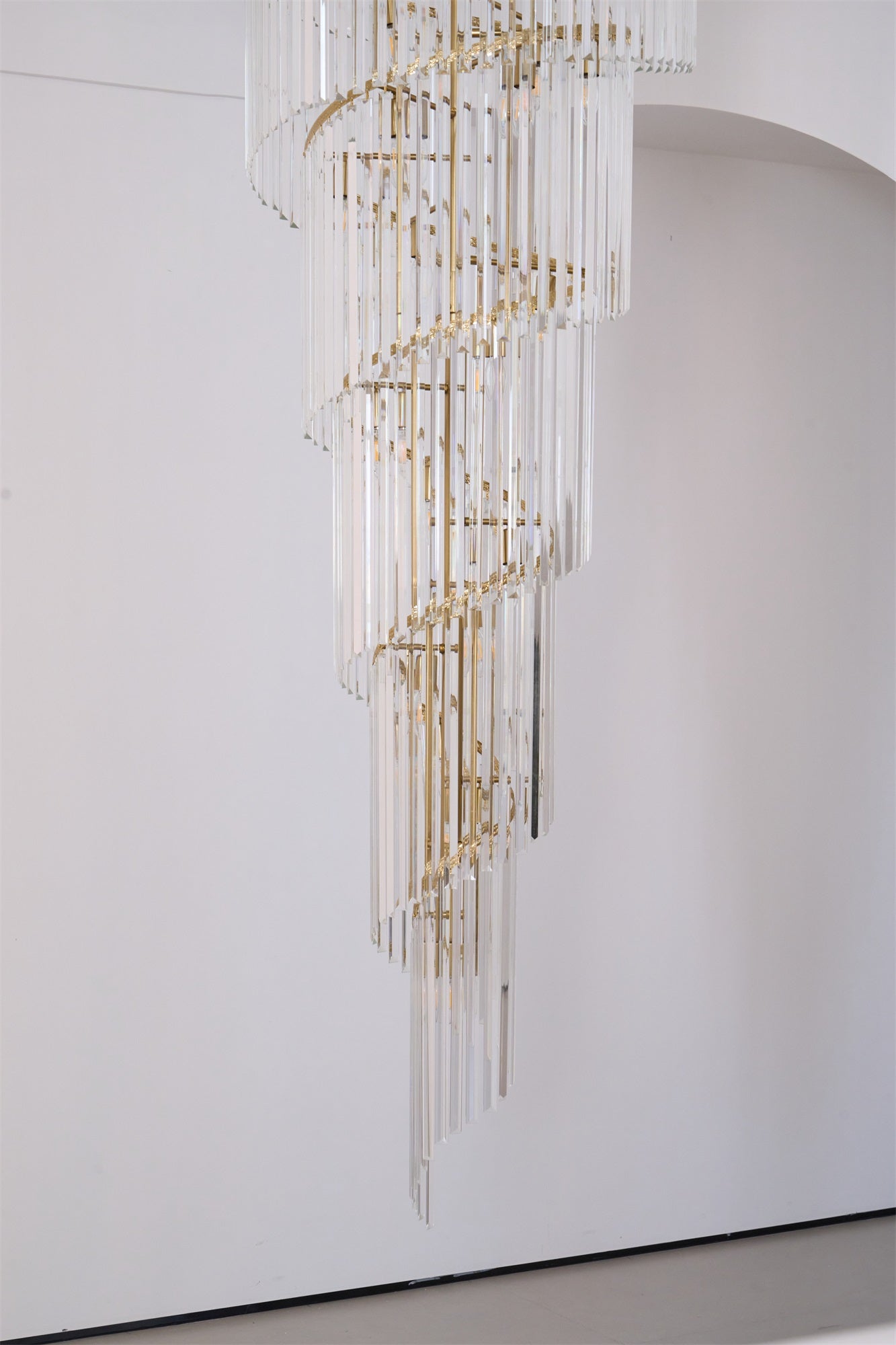Eurmirila Crystal Spiral Chandelier - Letslighting