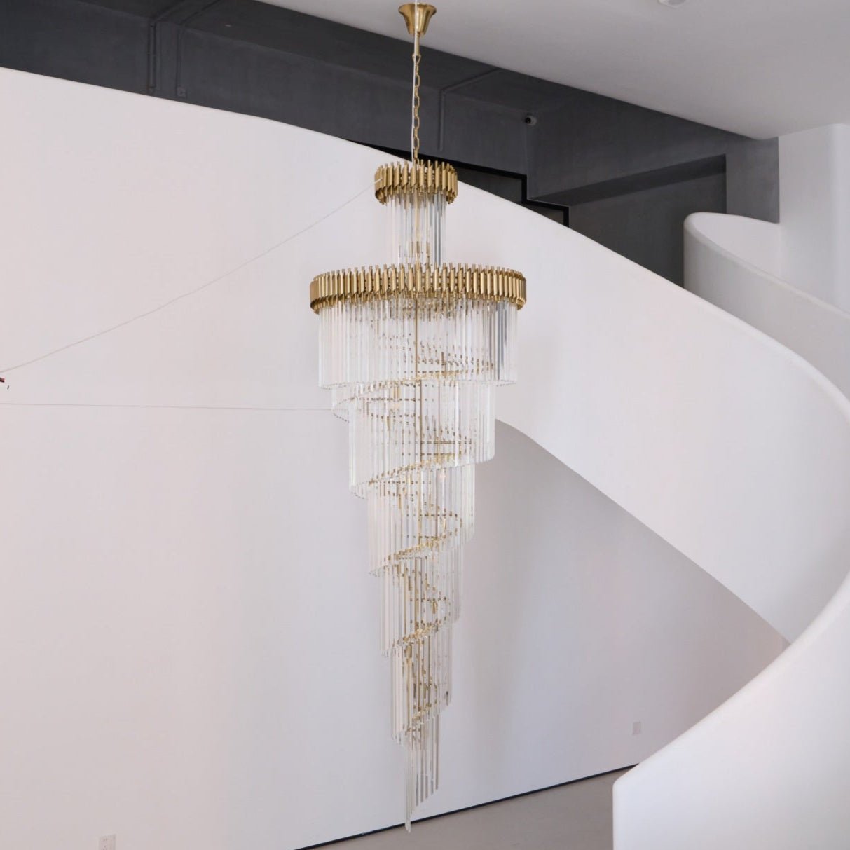 Eurmirila Crystal Spiral Chandelier - Letslighting