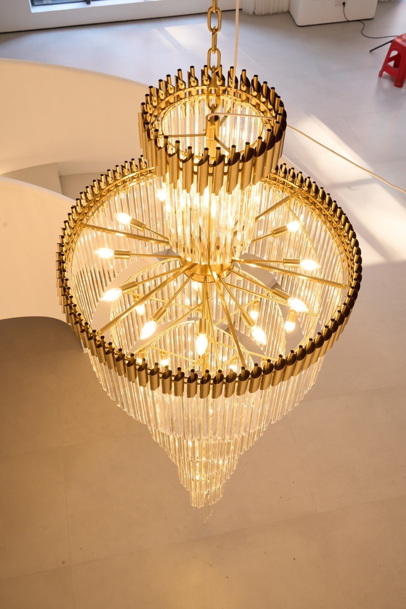 Eurmirila Crystal Spiral Chandelier - Letslighting