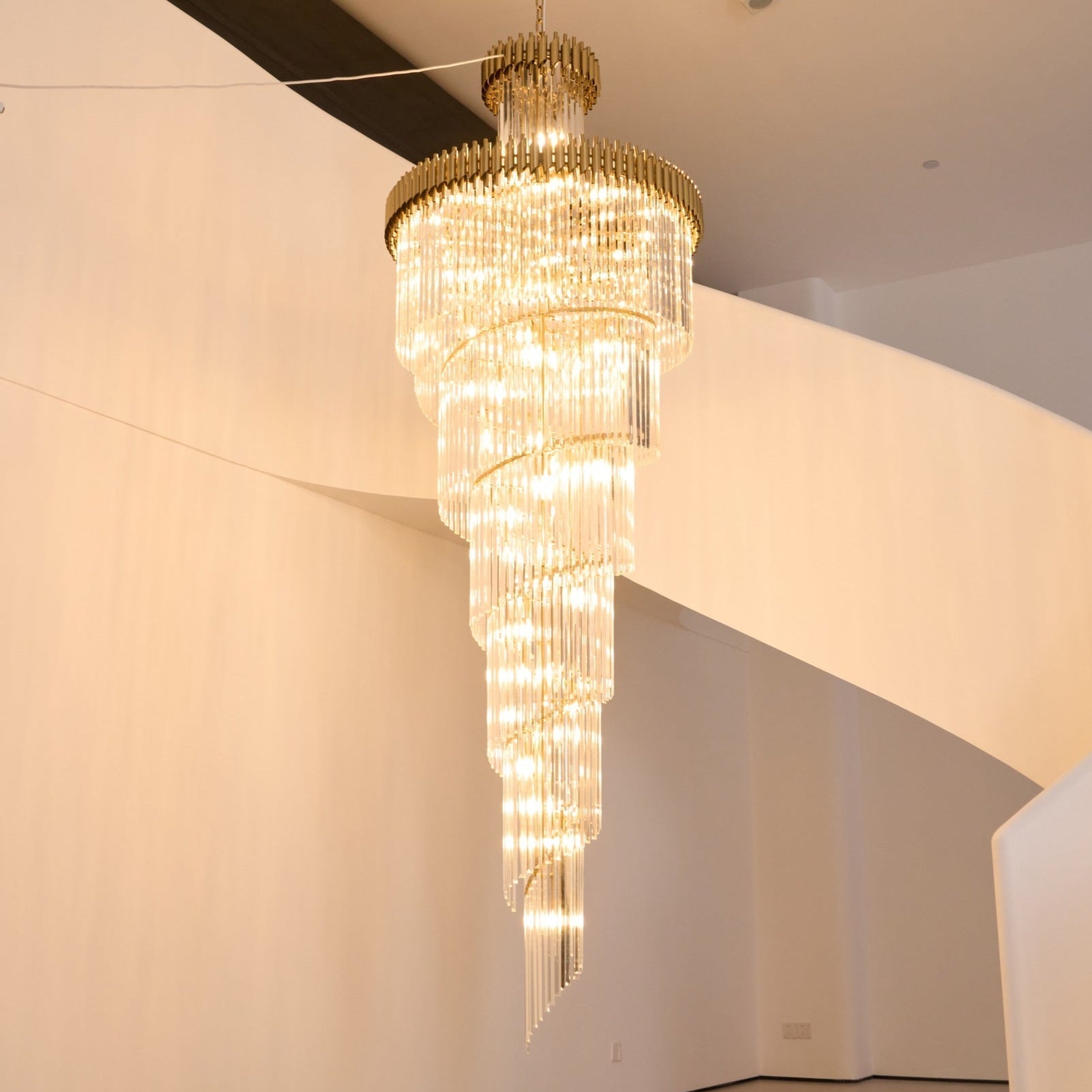 Eurmirila Crystal Spiral Chandelier - Letslighting