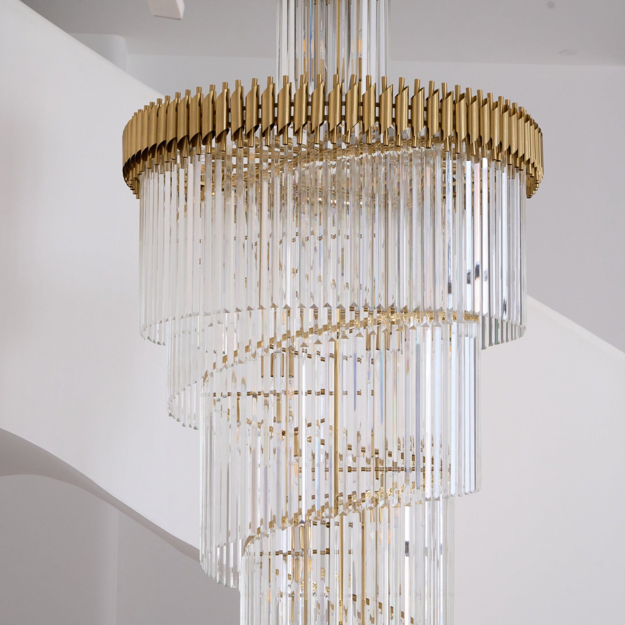 Eurmirila Crystal Spiral Chandelier - Letslighting