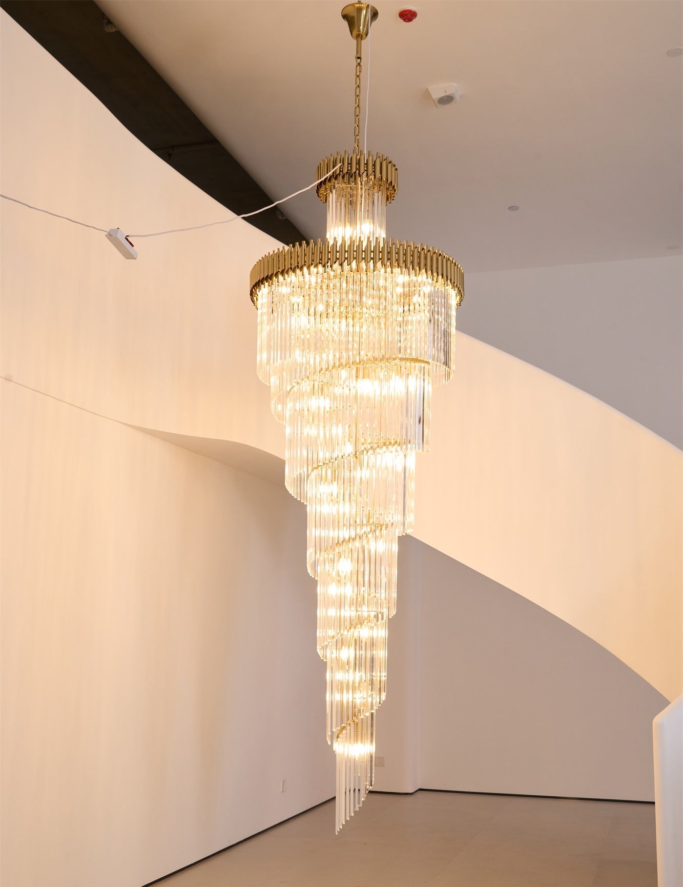Eurmirila Crystal Spiral Chandelier - Letslighting