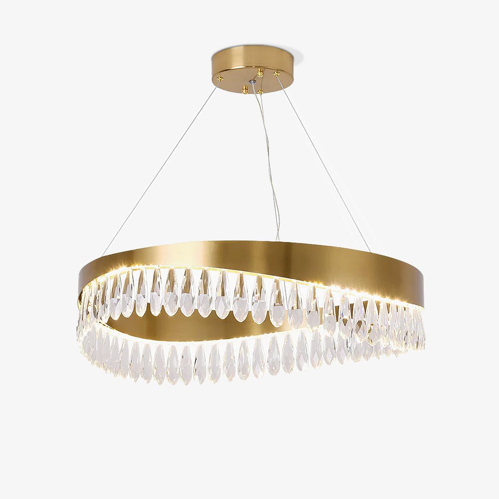 Lustra Chandelier Crystal Ring LED Polished - Letslighting