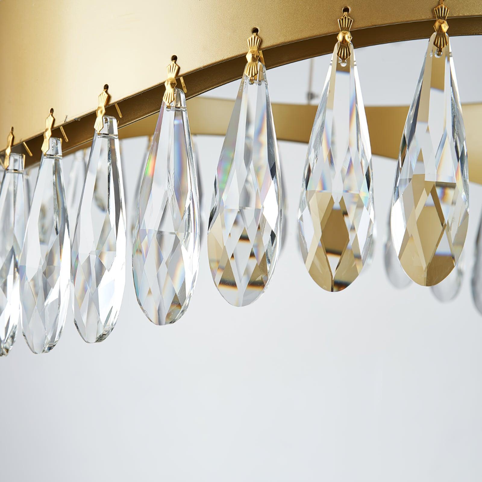 Lustra Chandelier Crystal Ring LED Polished - Letslighting