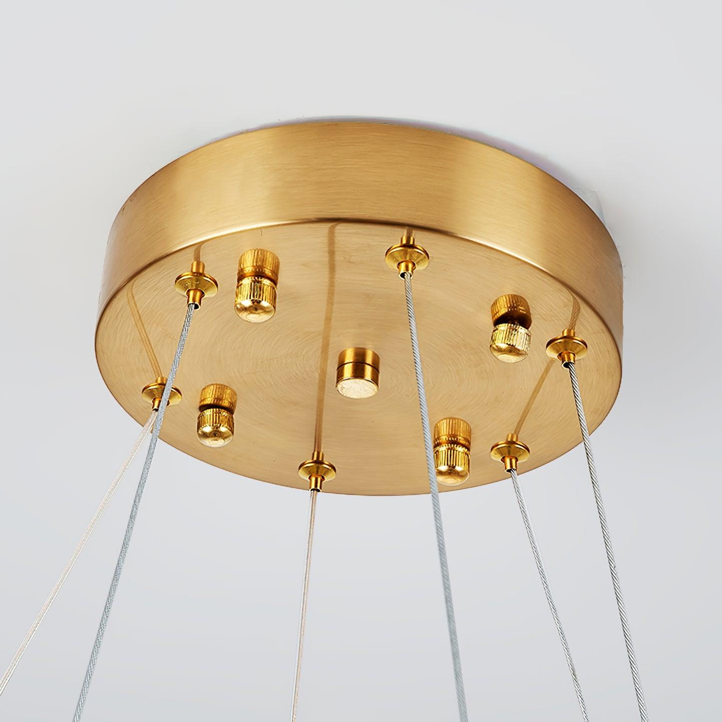 Lustra Chandelier Crystal Ring LED Polished - Letslighting