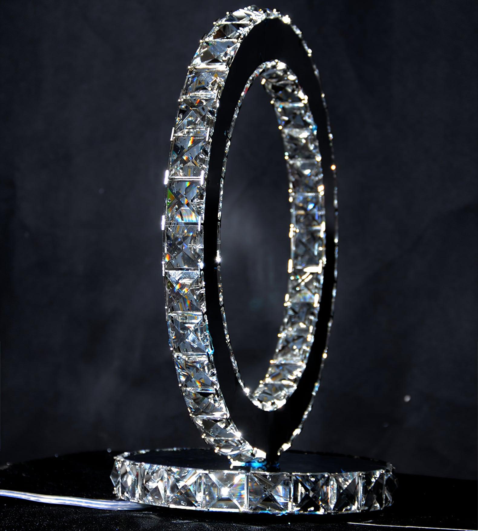 Oriana Crystal Rings Table Lamp - Letslighting