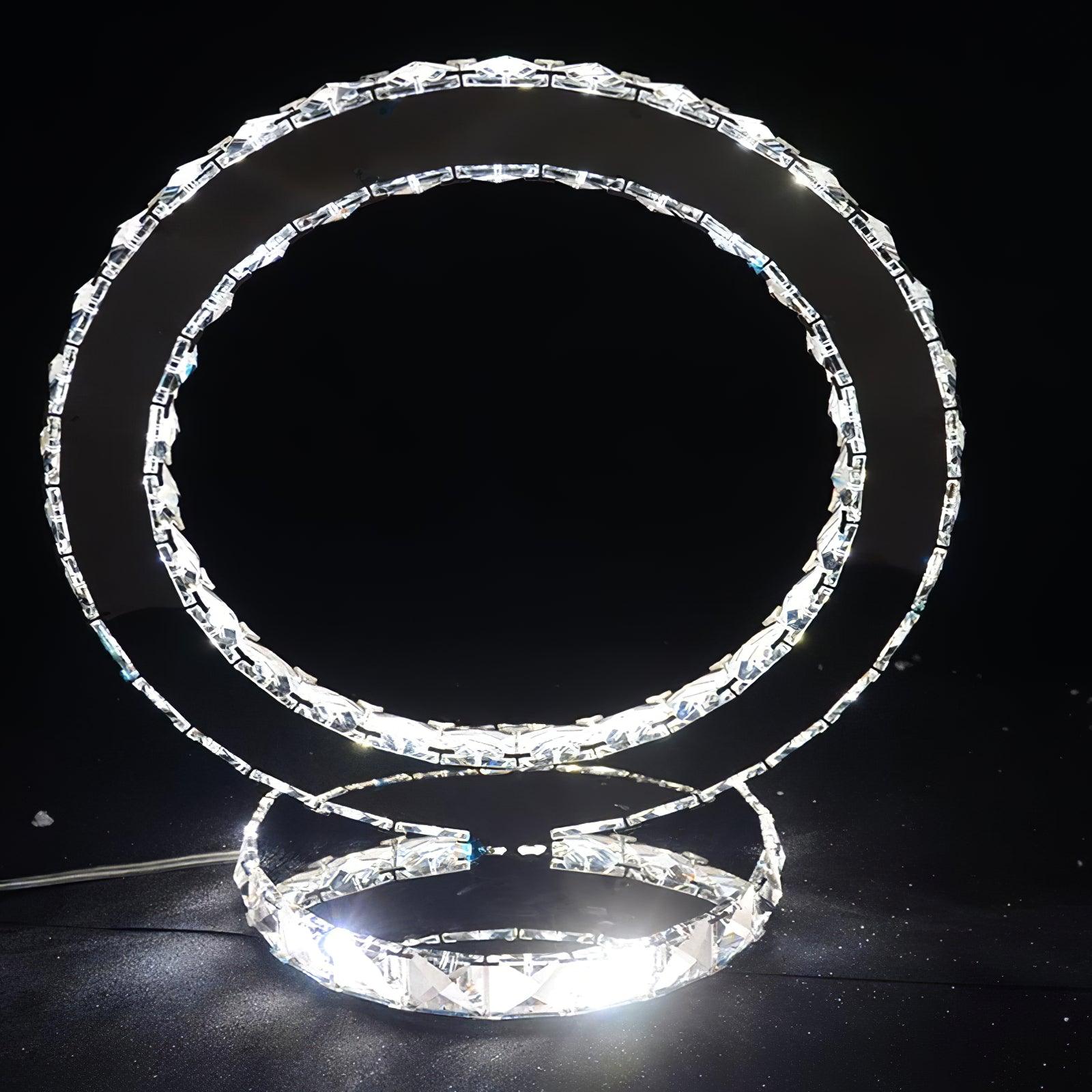 Oriana Crystal Rings Table Lamp - Letslighting