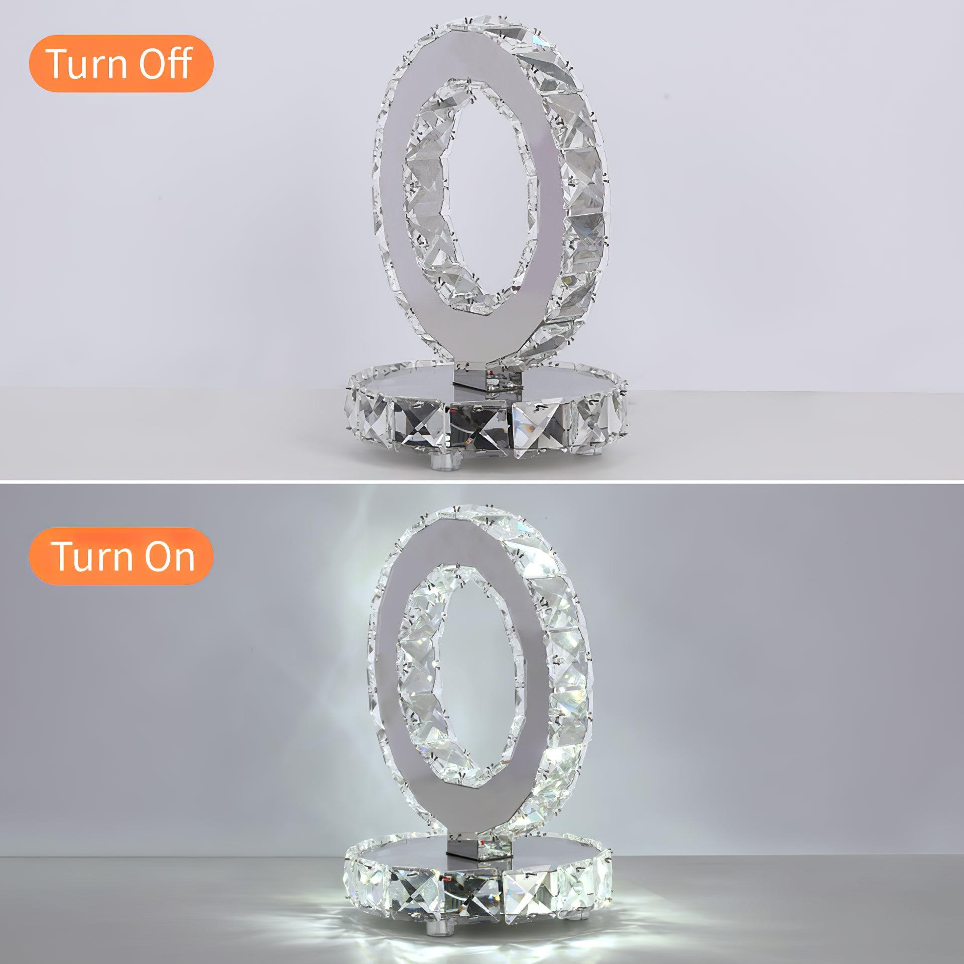 Oriana Crystal Rings Table Lamp - Letslighting