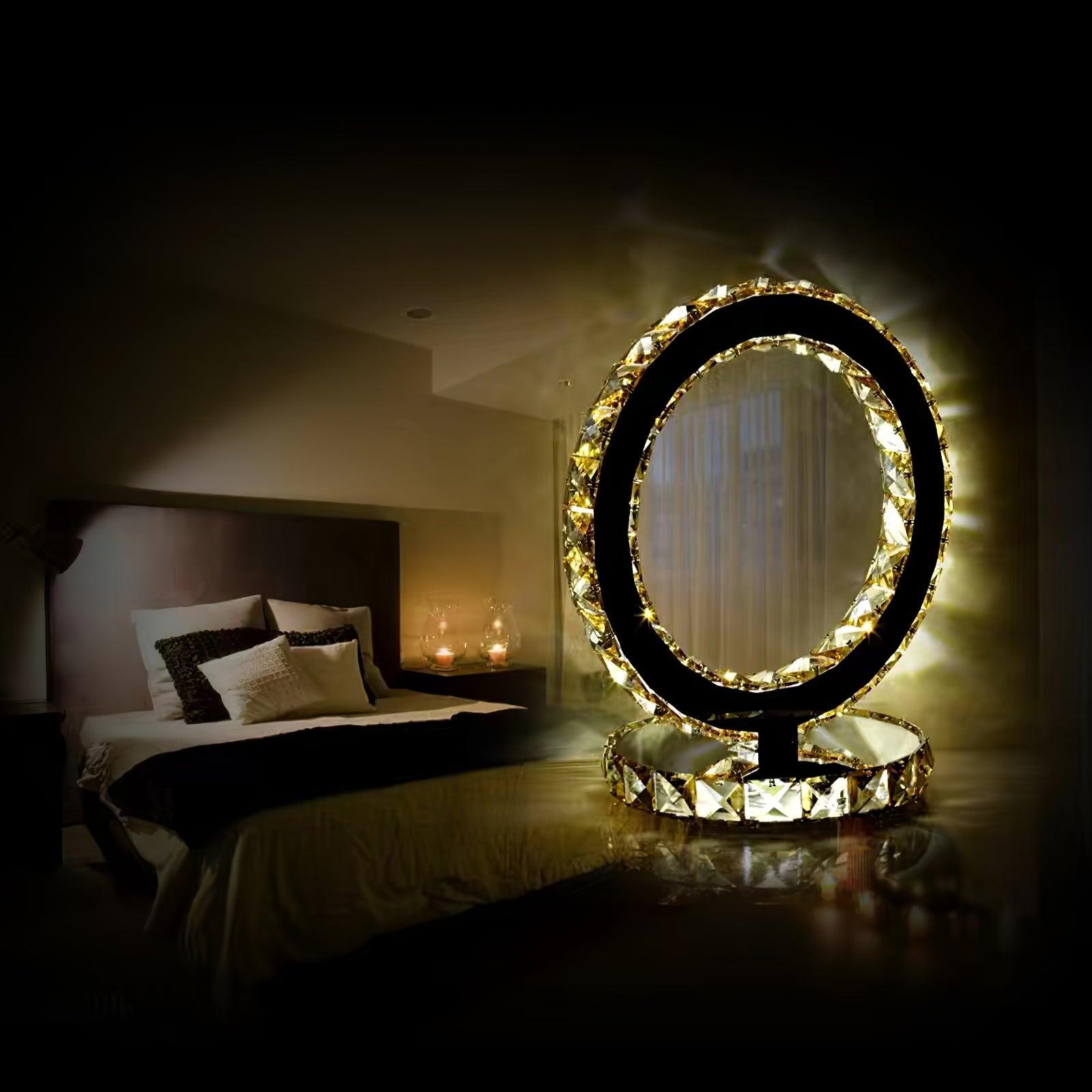 Oriana Crystal Rings Table Lamp - Letslighting