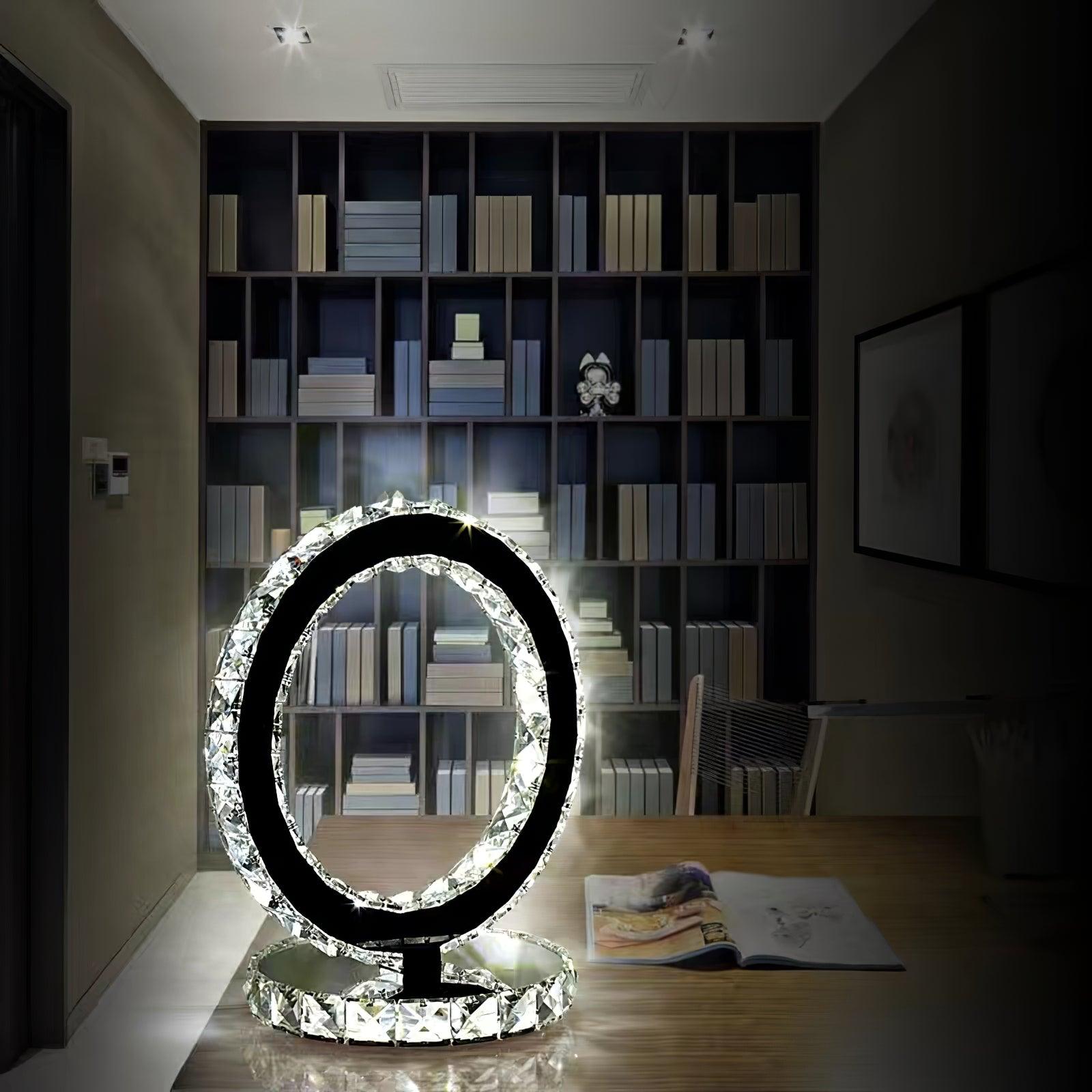 Oriana Crystal Rings Table Lamp - Letslighting