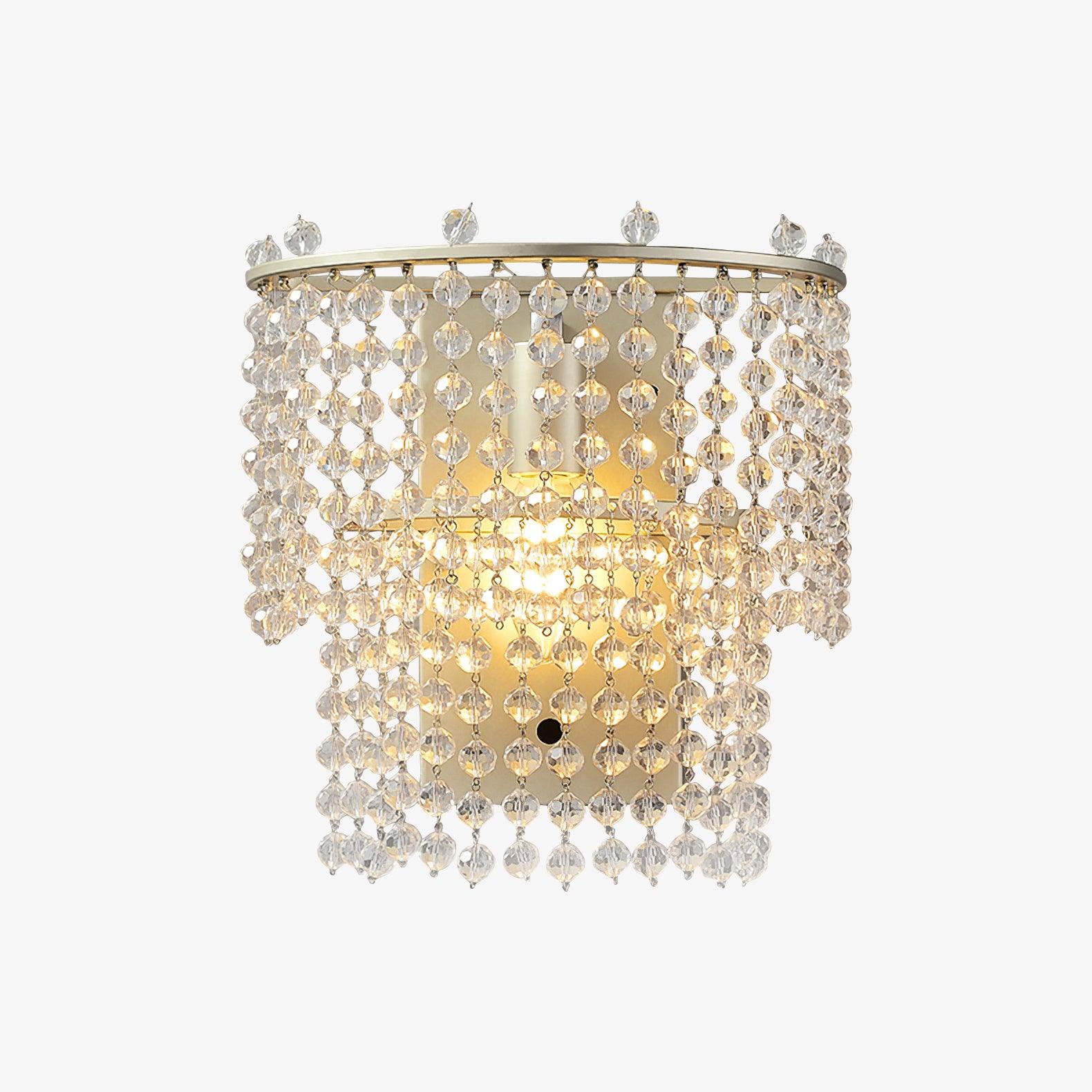 Aurora Crystal Waterfall Wall Light - Letslighting