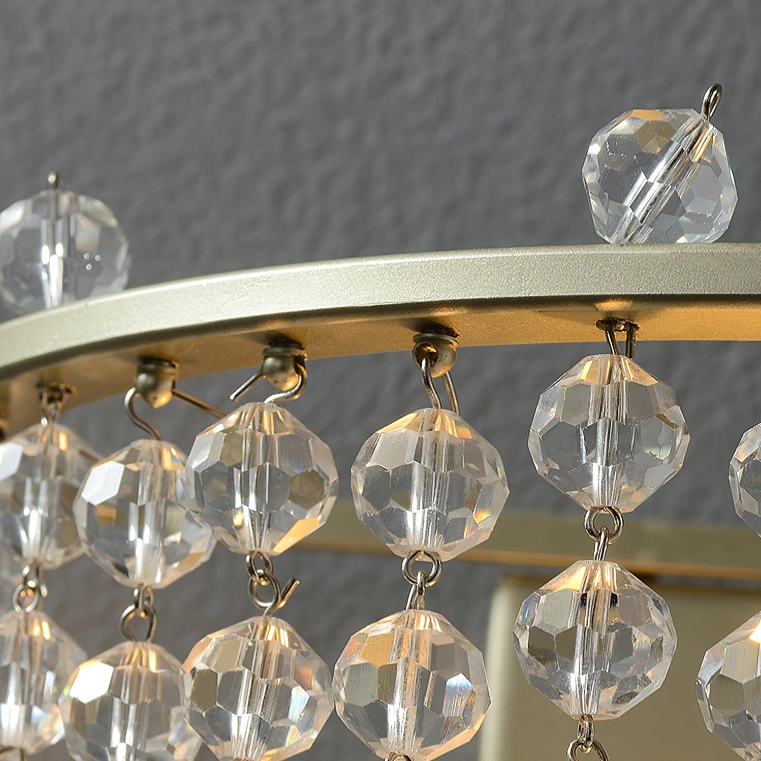 Aurora Crystal Waterfall Wall Light - Letslighting