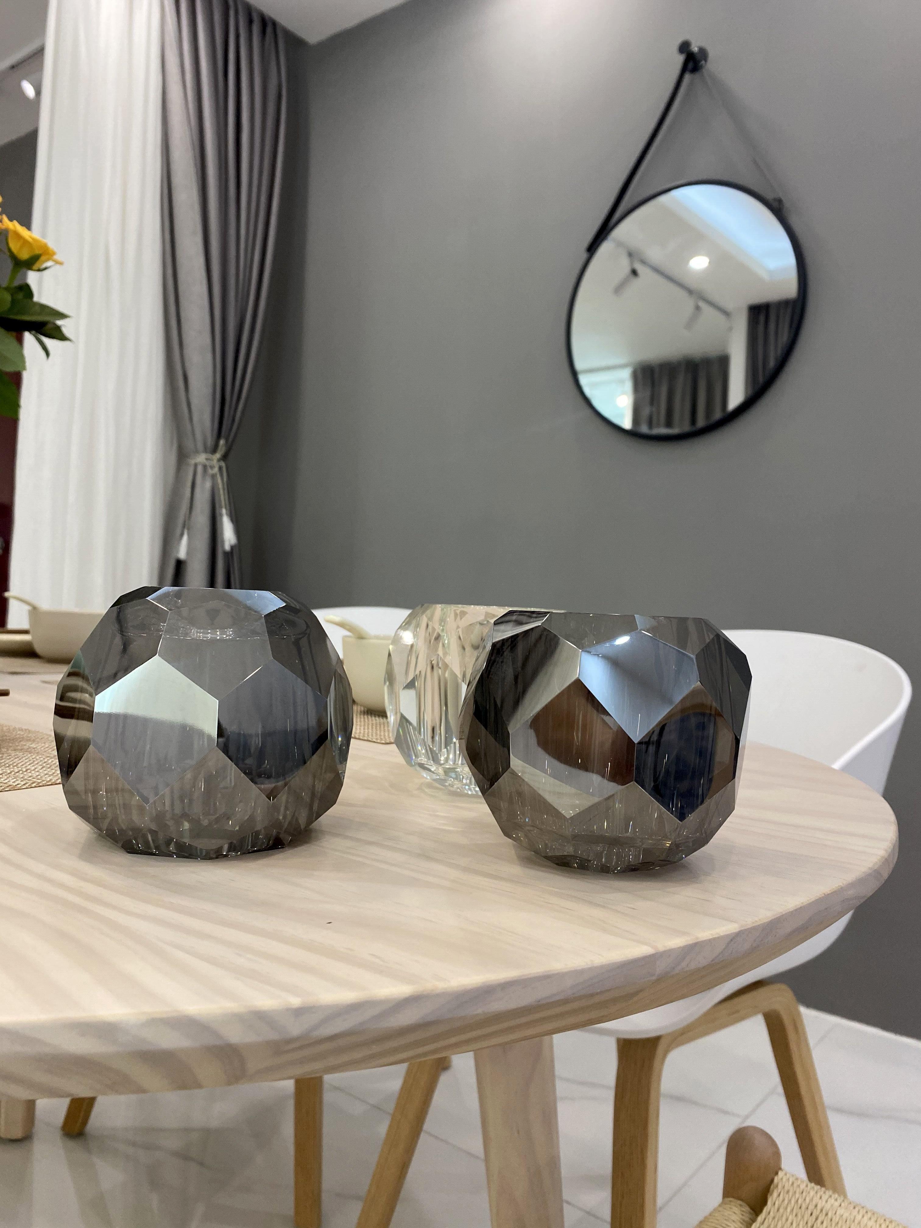 Lustra Pendant Lamp Crystal Ball Brass Cluster - Letslighting