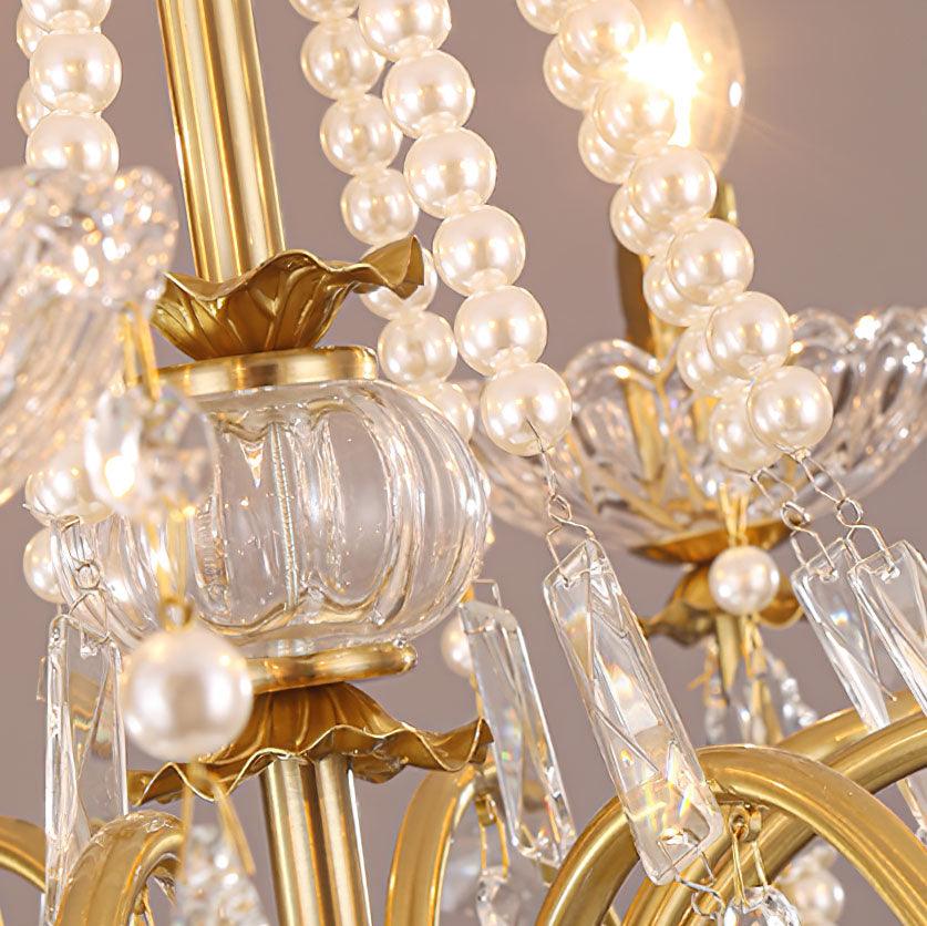 Lustra Chandelier Crystal Pearl - Letslighting