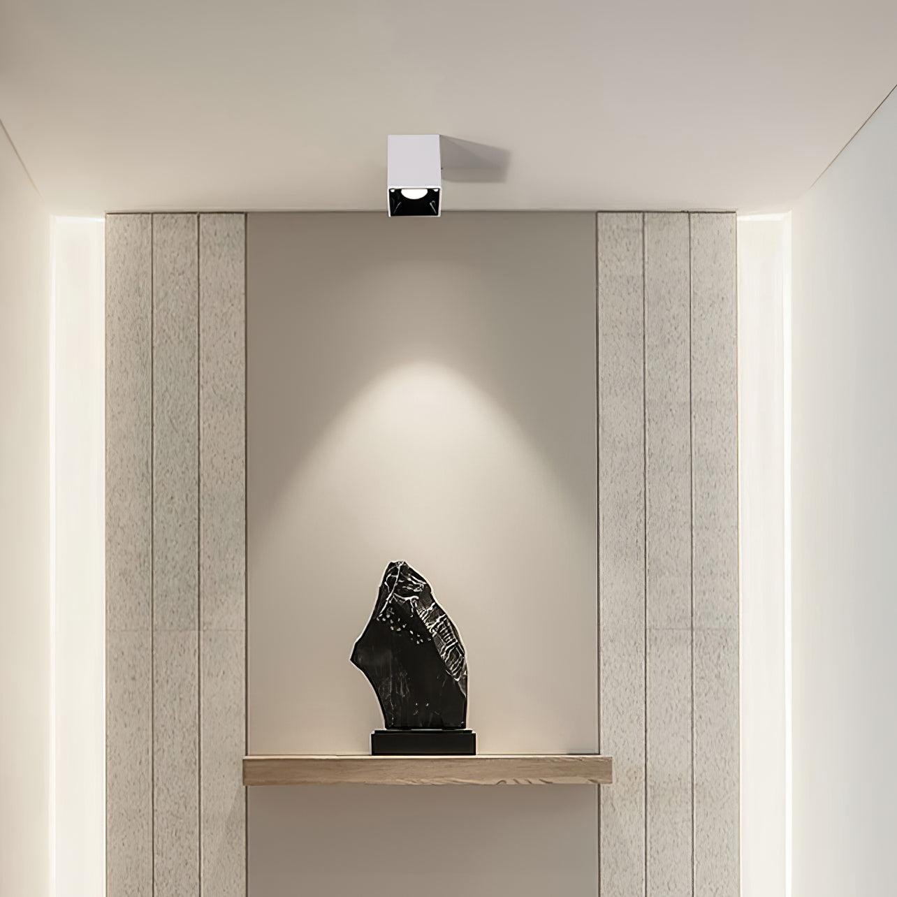 Lustra Ceiling Light Cube Square Black Spotlight - Letslighting